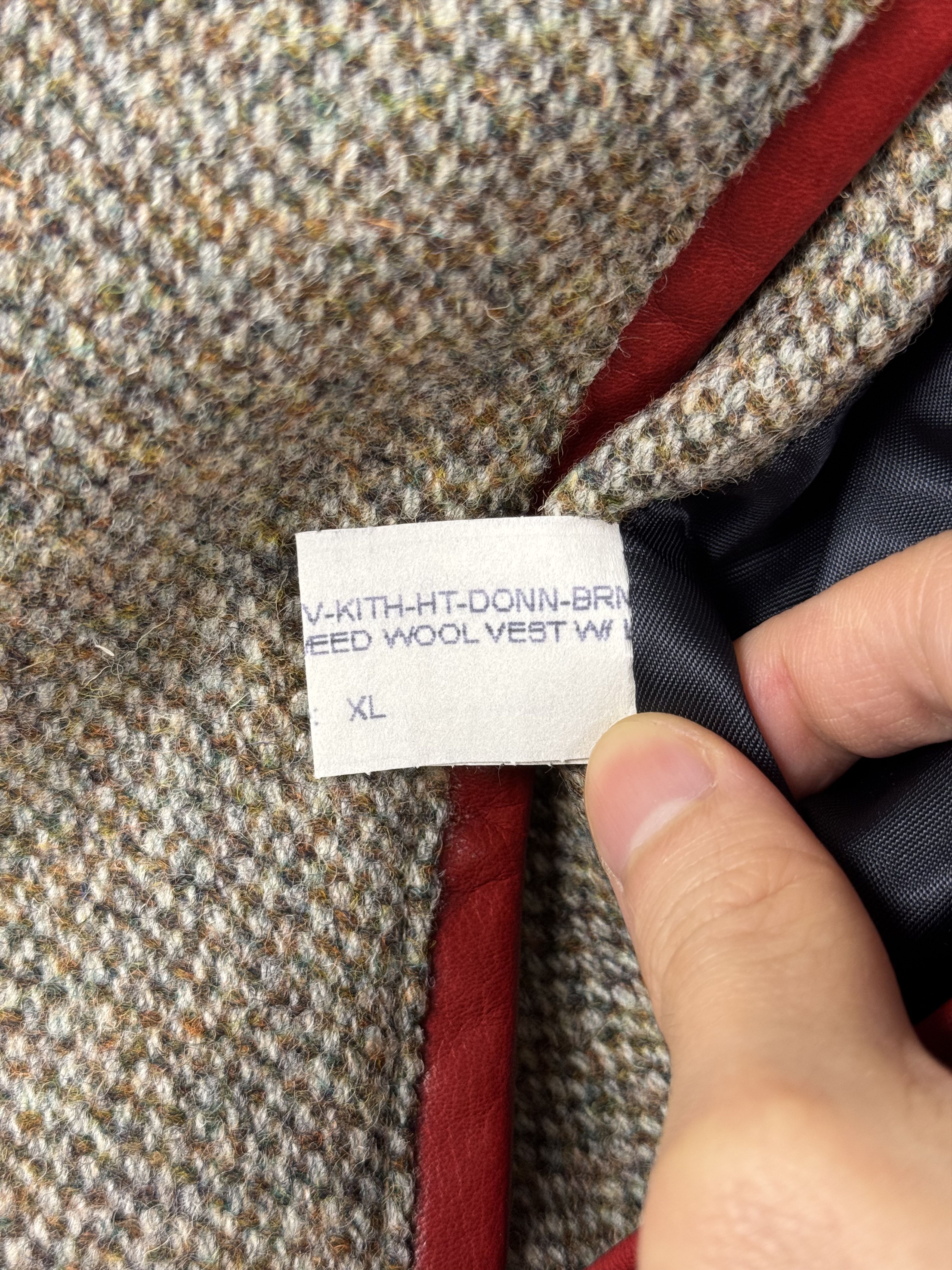 Golden Bear × Kith 2012 Harris Tweed Vest Brown Red Navy Size US L / EU 52-54 / 3 - 6 Thumbnail