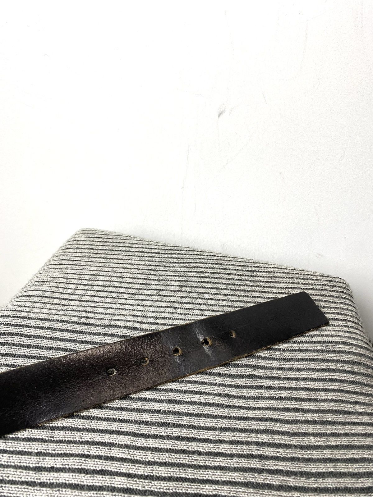 Buffalo London Vintage Buffalo Metal Leather Belt Hype Drip Western Size ONE SIZE - 3 Thumbnail
