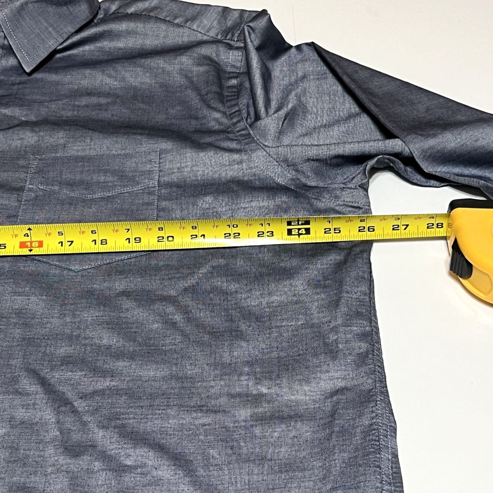UNTUCKit UNTUCKit Men Button-Up Shirt 2XL Gray Long Sleeve 100% Cotton Button-Up Shirt Gray Classic, Regular Fit, Woven, Collared, Solid Size US XXL / EU 58 / 5 - 6 Thumbnail