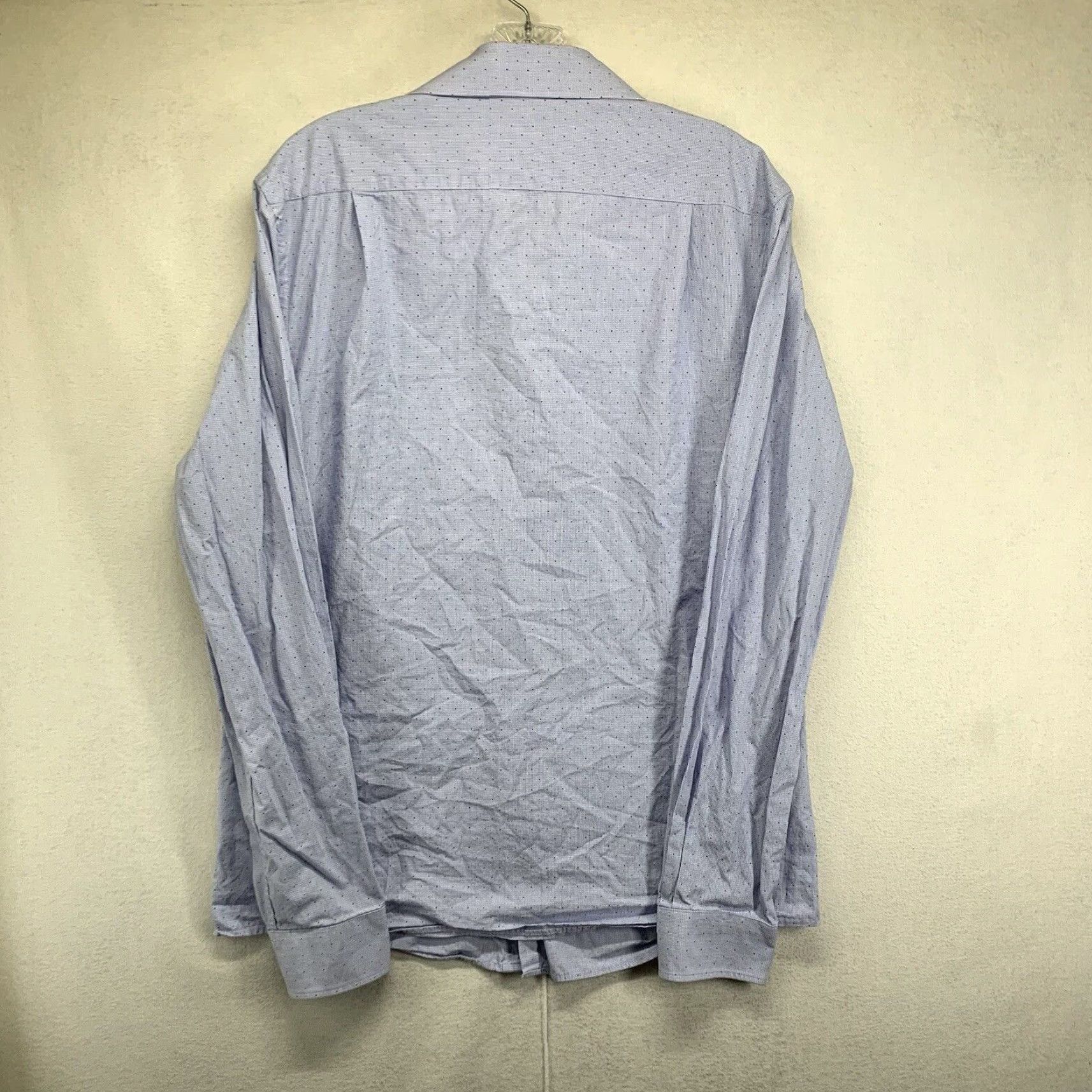 Tommy Hilfiger VINTAGE Tommy Hilfiger Men's Shirt Long Sleeve Slim Fit Spotted Cotton Poplin 90s Designer Classic Mens Size US M / EU 48-50 / 2 - 2 Thumbnail