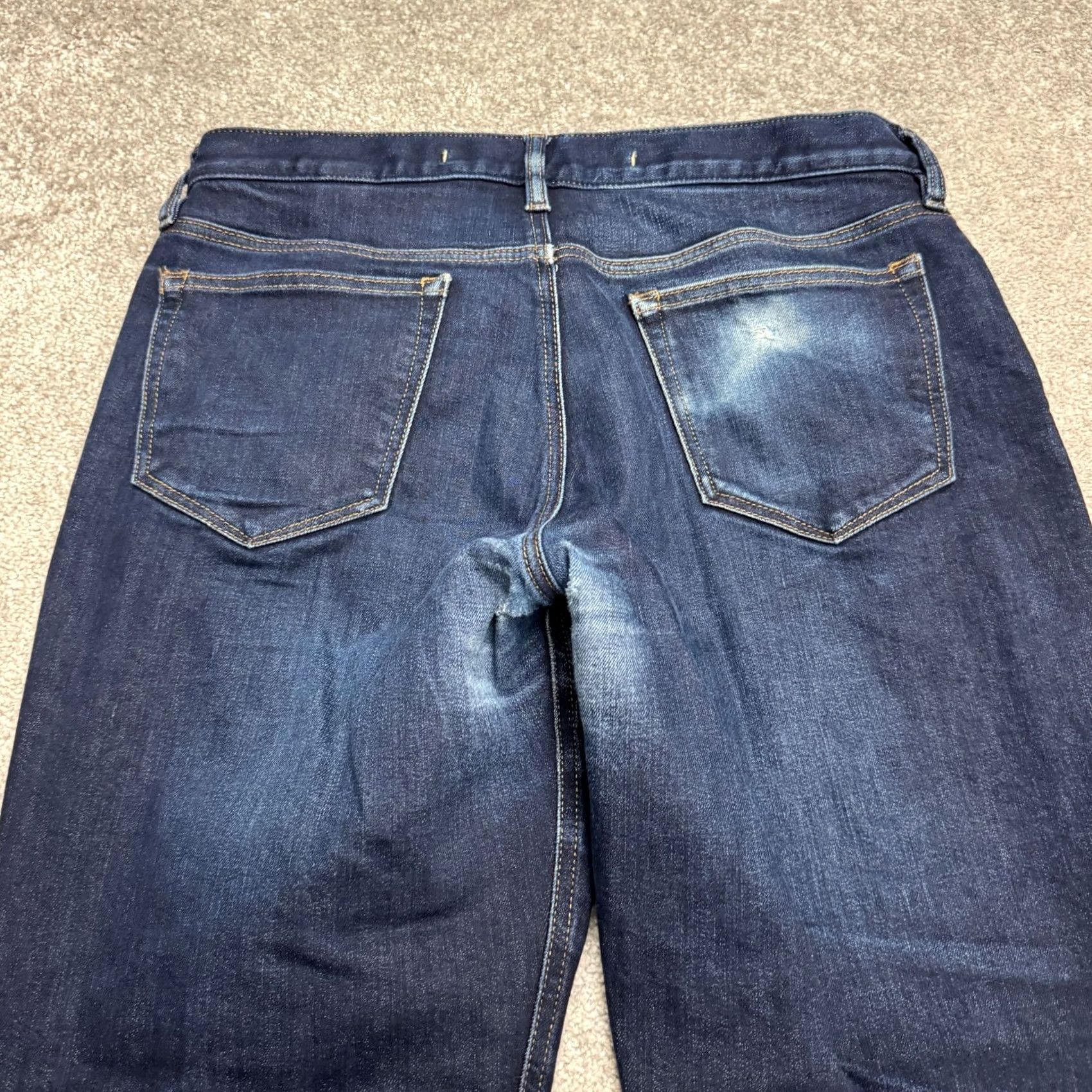 Banana Republic Banana Republic Traveler Straight Leg Denim Jeans Mens Dark Wash 34x30 Stretch Size US 34 / EU 50 - 5 Thumbnail