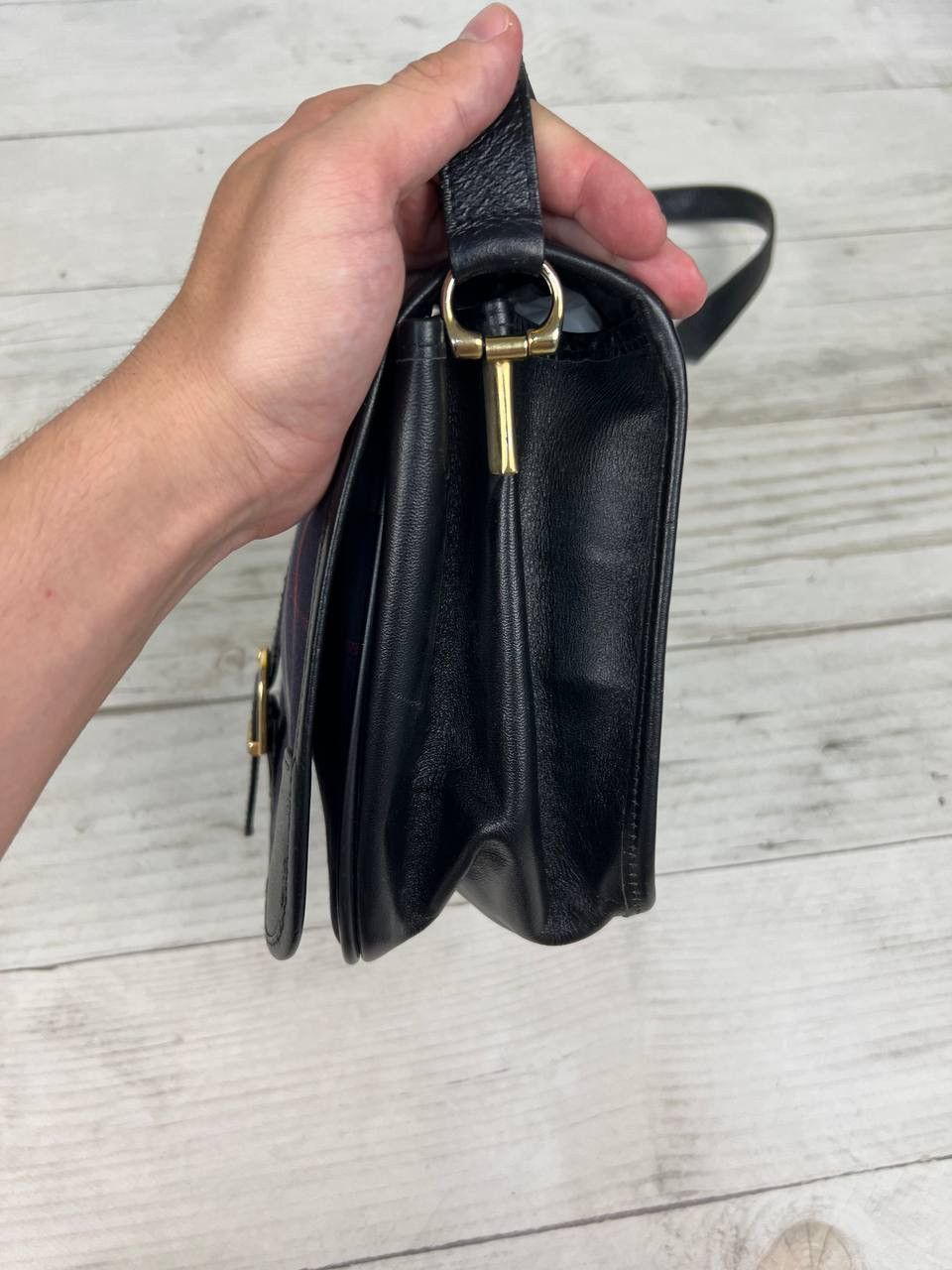 Burberry Burberrys Nova Check Blue Leather Crossbody Shoulder Bag Size ONE SIZE - 8 Thumbnail