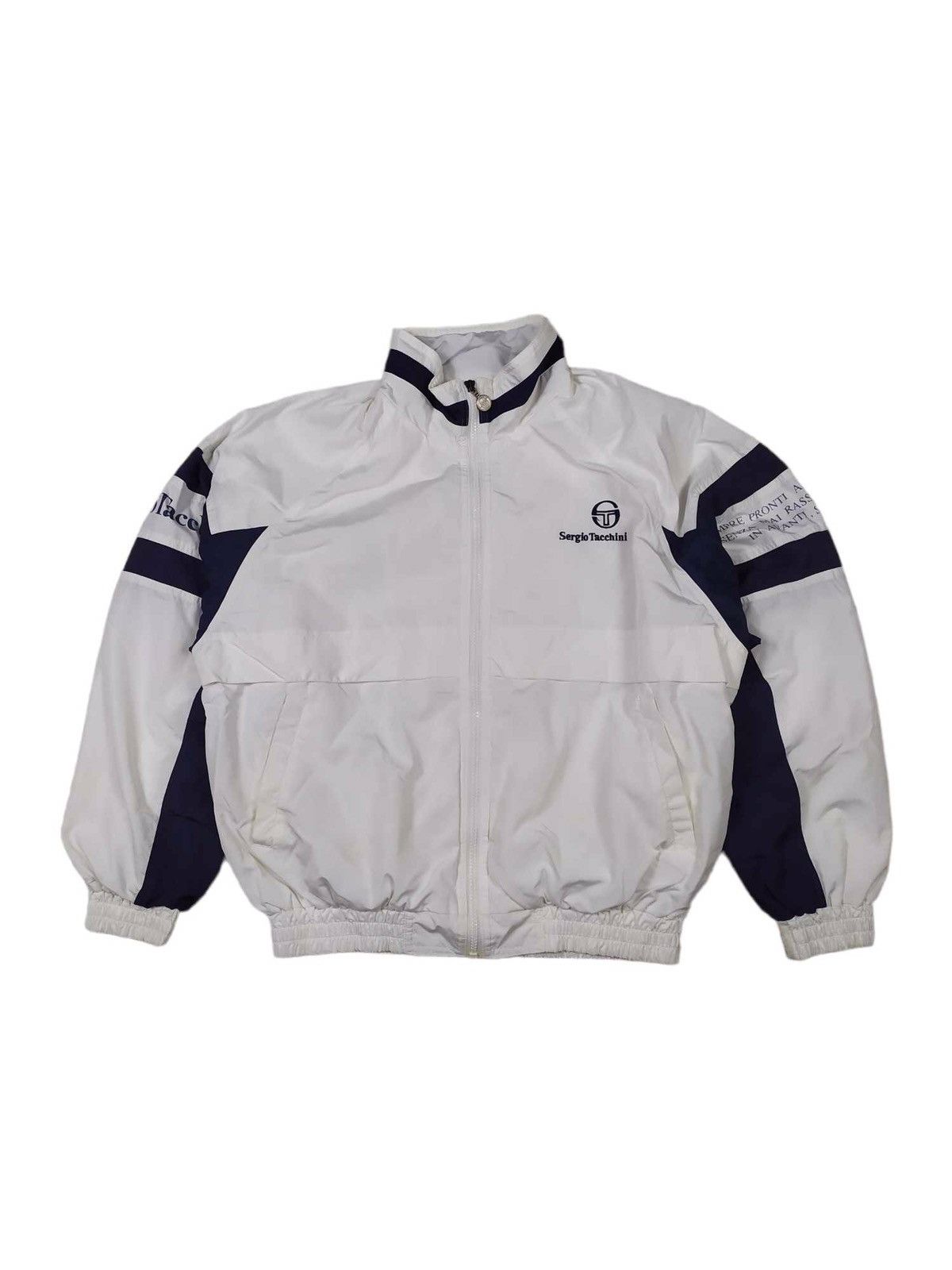 Sergio Tacchini VINTAGE 🔥 Sergio Tacchini Nylon Big Logo Spell Out Jacket Size US L / EU 52-54 / 3 - 1 Thumbnail