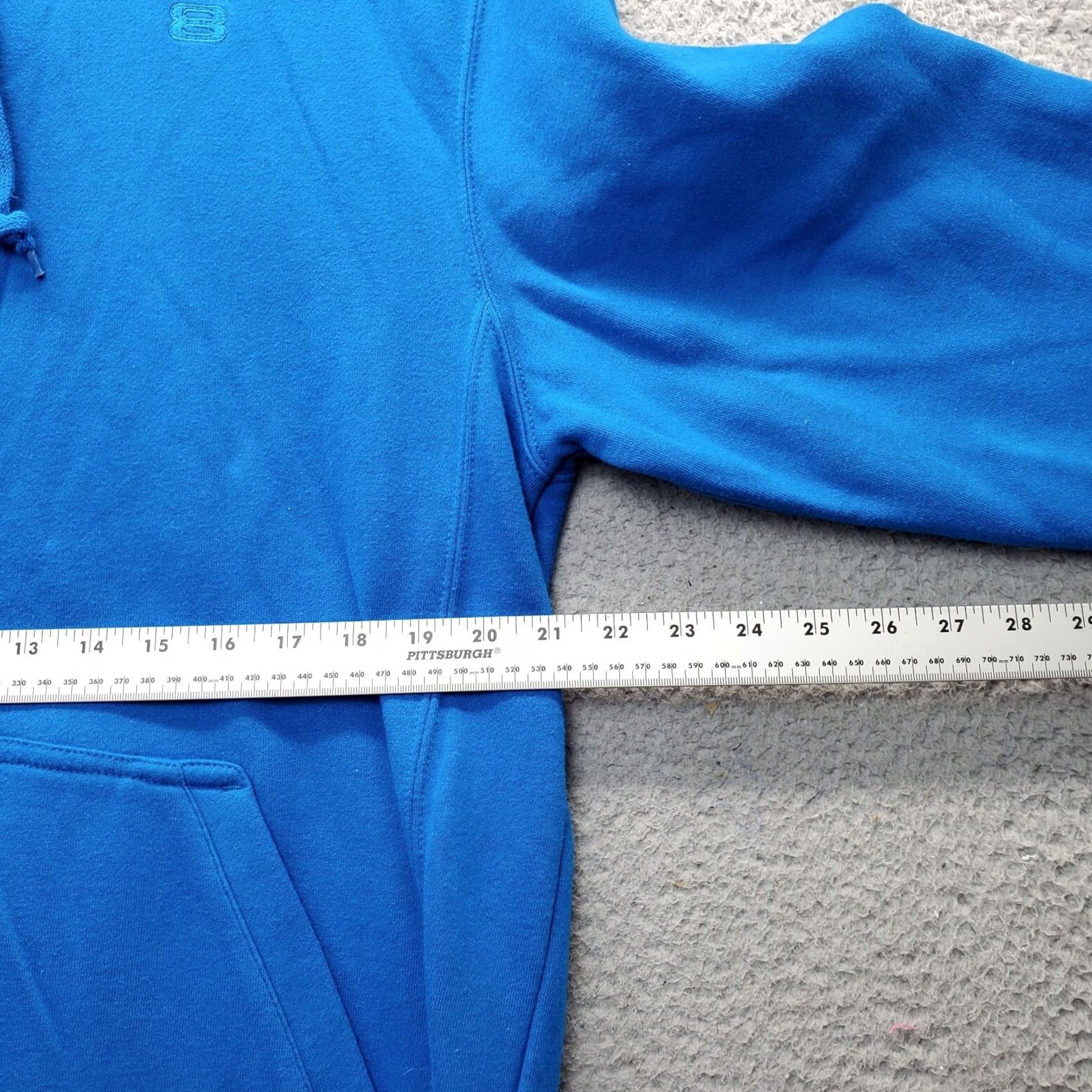 Layer 8 Layer 8 Hoodie Mens M Blue Quick Dry Pouch Pocket Long Sleeve Drawstring Zipper Size US M / EU 48-50 / 2 - 3 Thumbnail