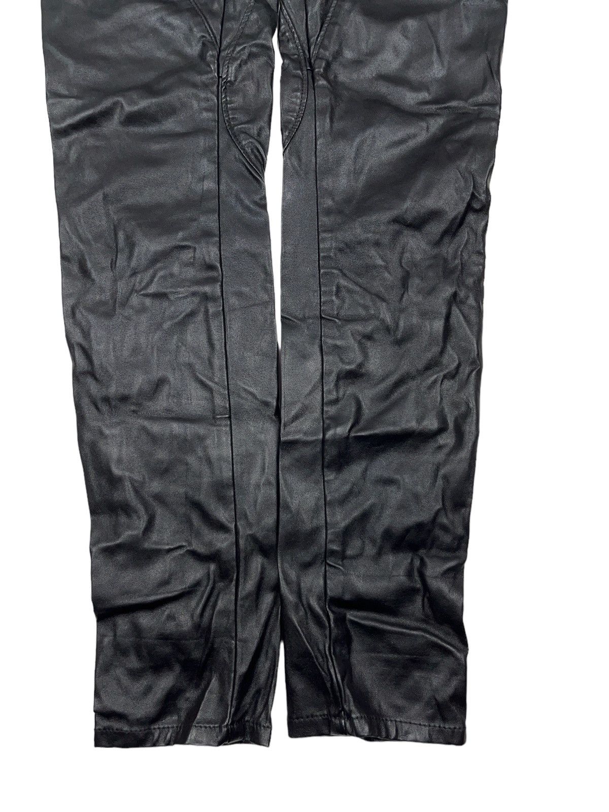 Japanese Brand Vintage Miss Sixty Faux Leather Pants Metal Logo y2k Size 25" / US 0 / IT 36 - 5 Thumbnail