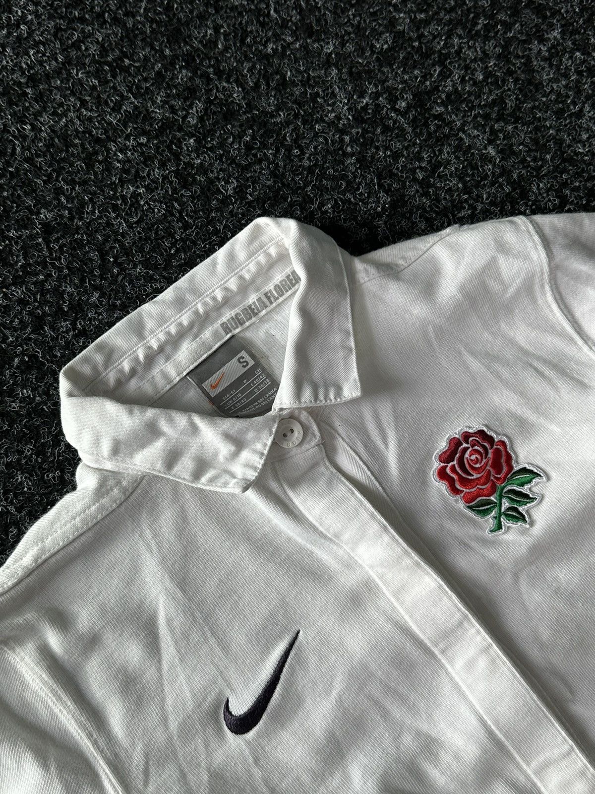 Nike × Vintage 🚨Y2K NIKE O2 VTG 1990s Rugby long sleeve polo shirt hype Size S / US 4 / IT 40 - 4 Thumbnail