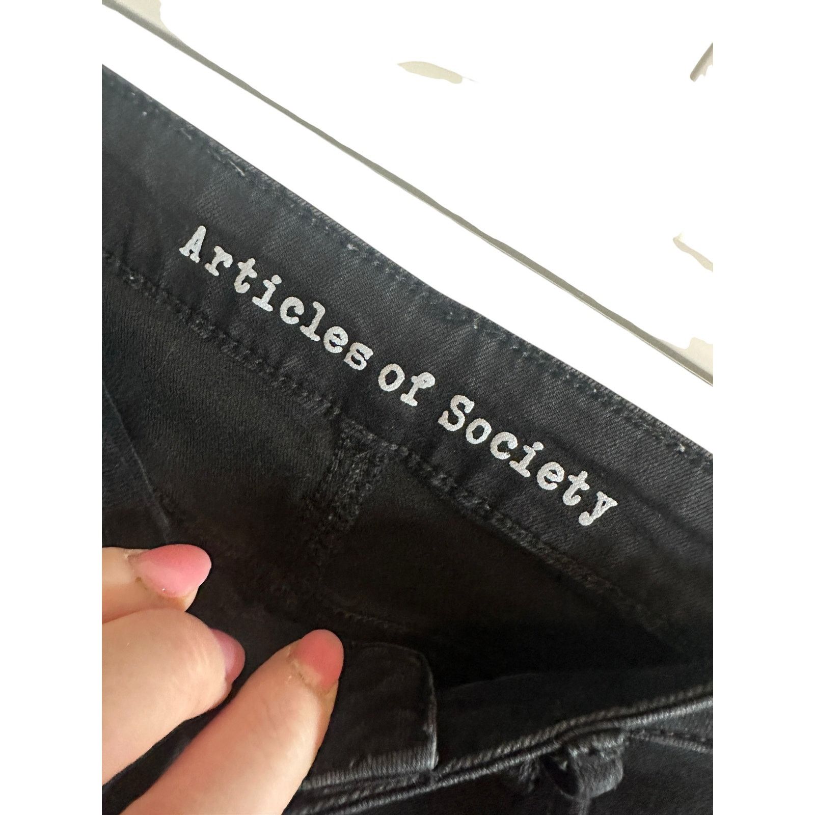 Other Articles Of Society Skinny Mid Waist Cotton Casual Jeans Size 27" / US 4 / IT 40 - 6 Thumbnail