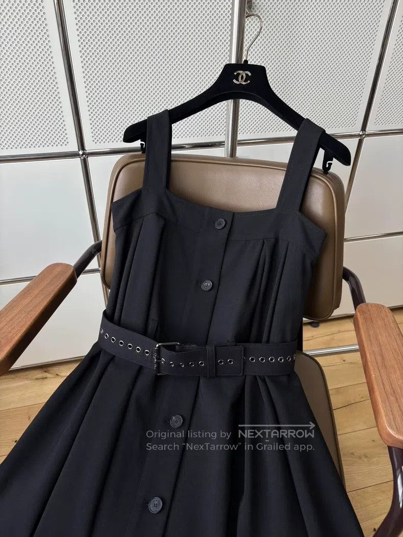 Dior Dior Black belt strap dress Size XS / US 0-2 / IT 36-38 - 3 Thumbnail