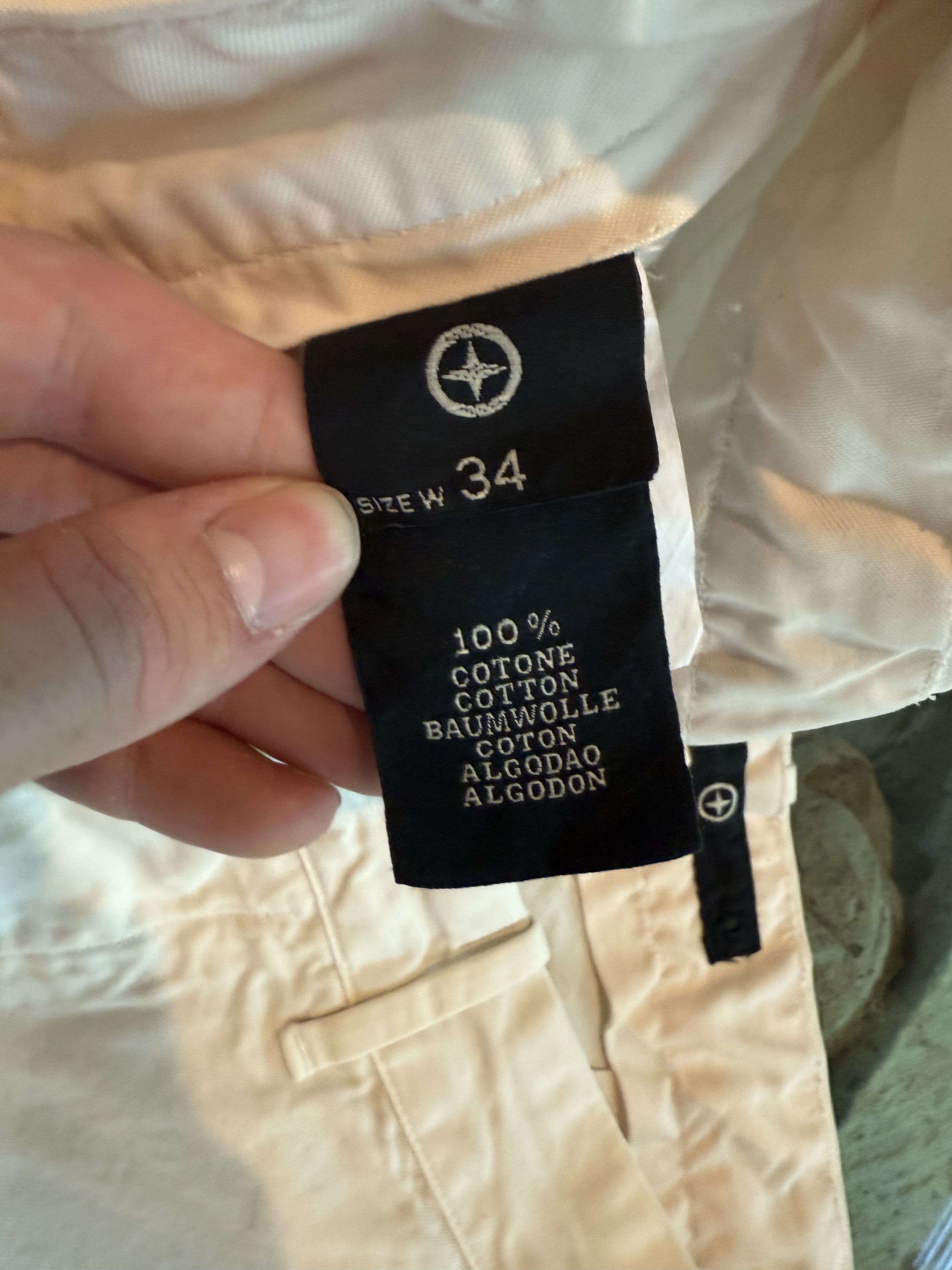 Stone Island Stone Island White Vintage Pants (Cotton) Size US 34 / EU 50 - 5 Thumbnail