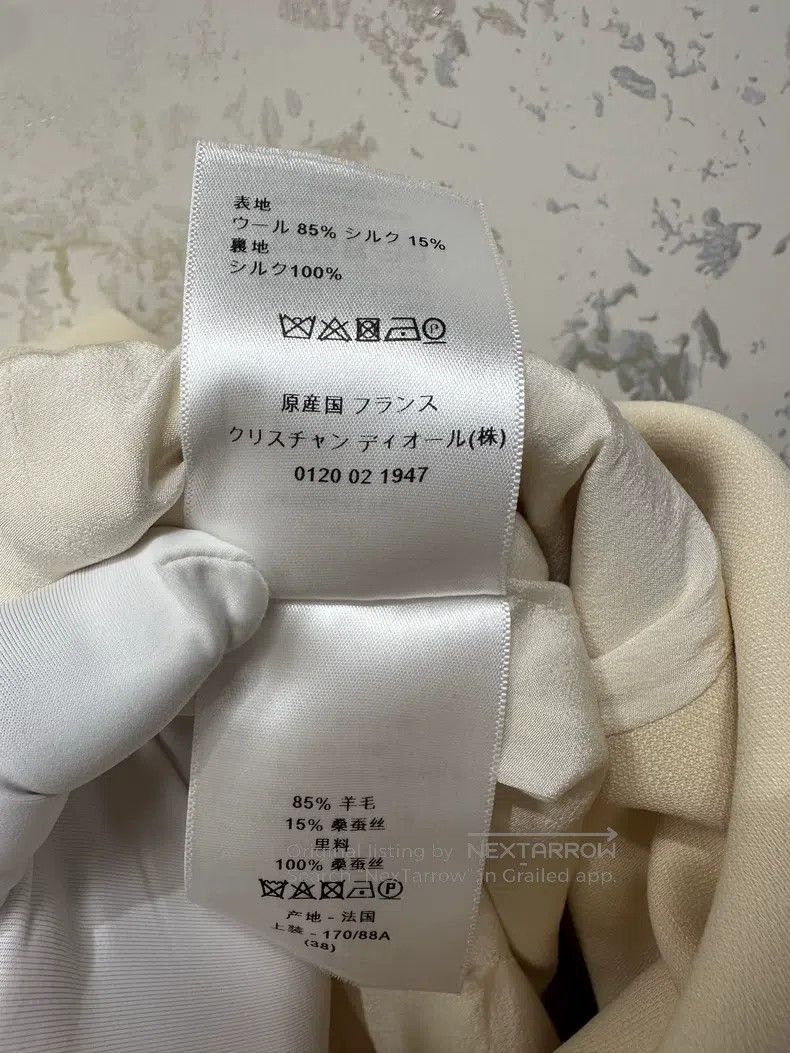 Dior Dior Classic beige silk wool double-breasted vest skirt Size XS / US 0-2 / IT 36-38 - 5 Thumbnail