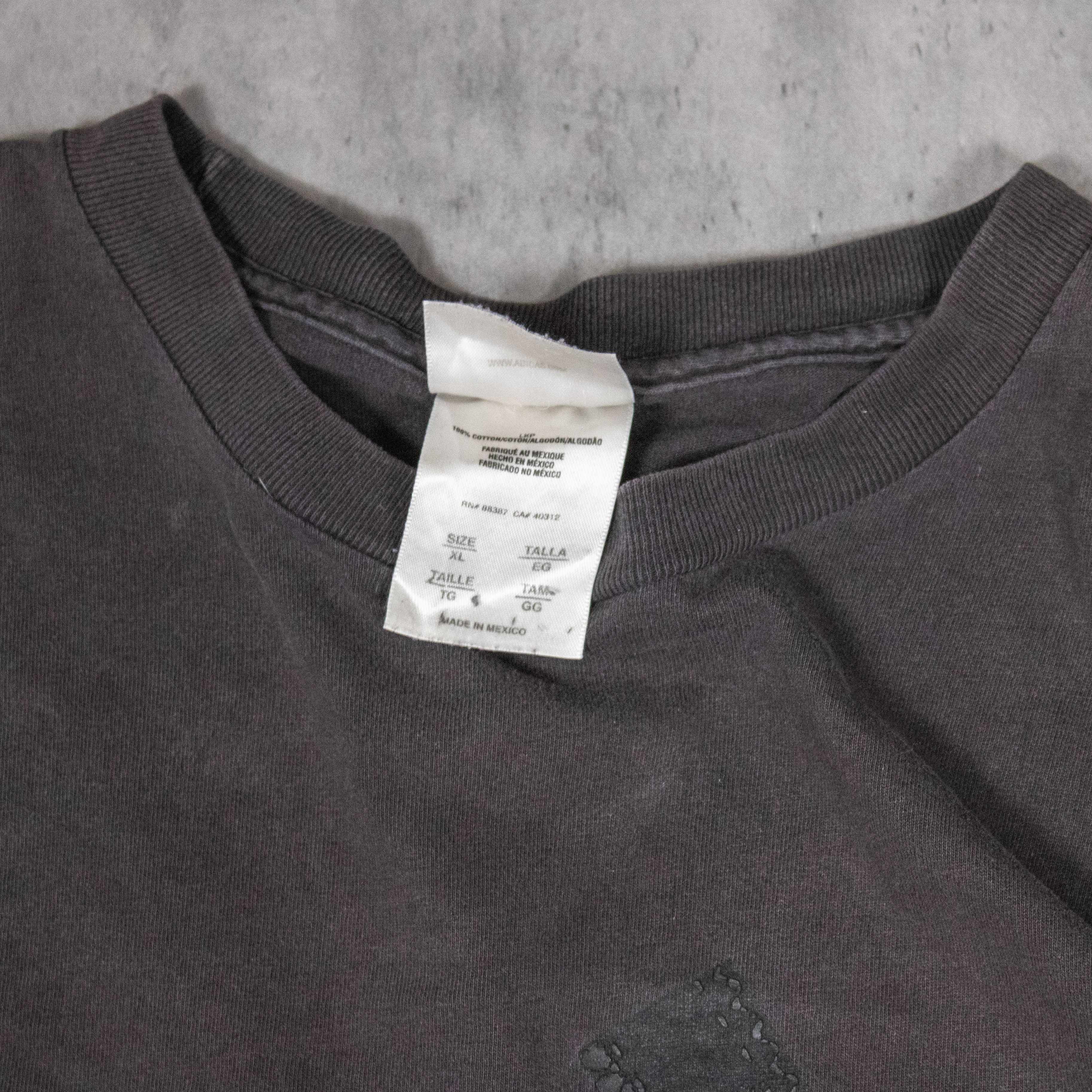 Adidas Vintage 1990's Adidas Faded Tonal Logo Thrashed T-Shirt Size US L / EU 52-54 / 3 - 7 Thumbnail