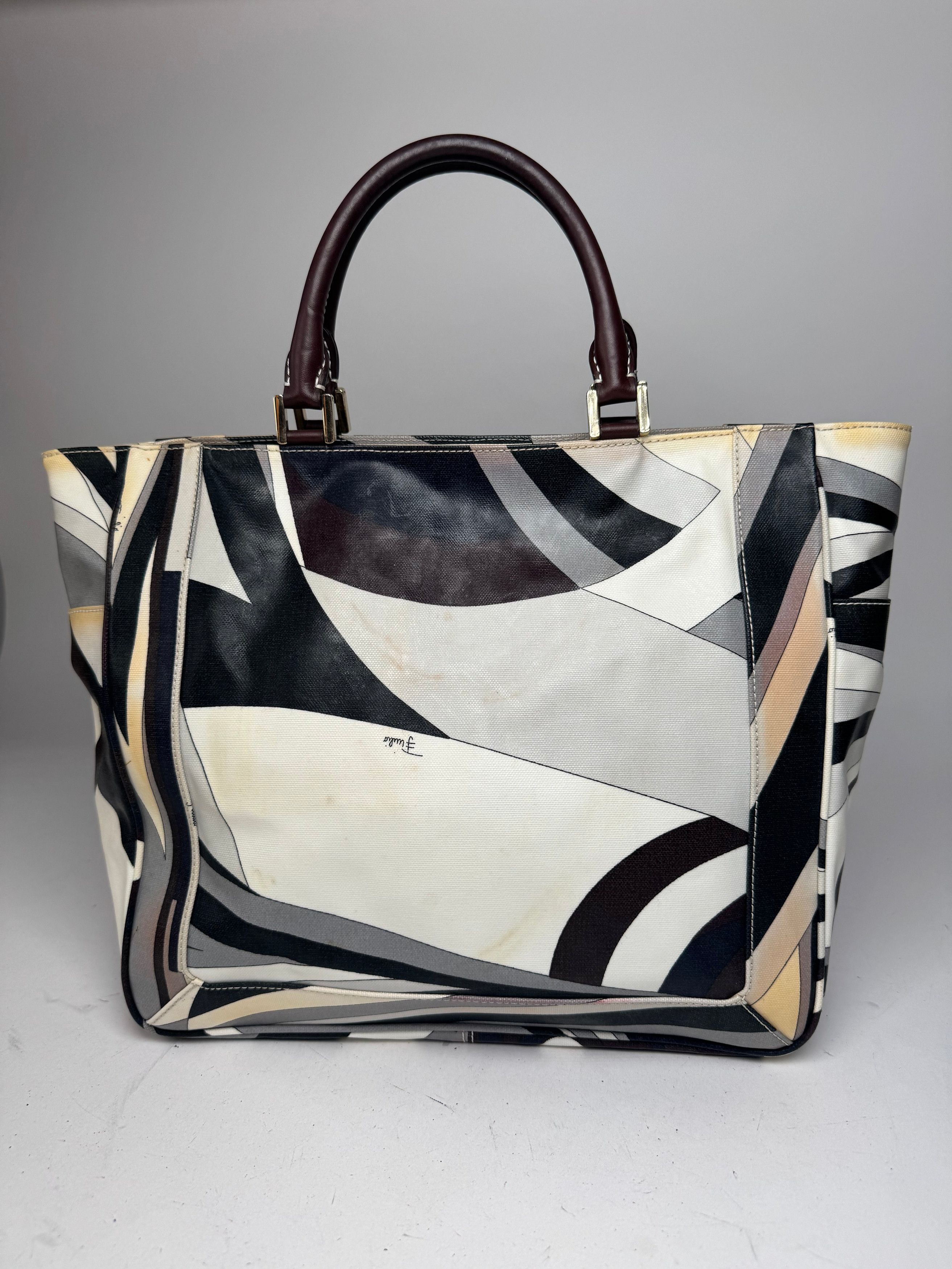Emilio Pucci Vintage Abstract Bag grey Brown Size ONE SIZE - 1 Thumbnail