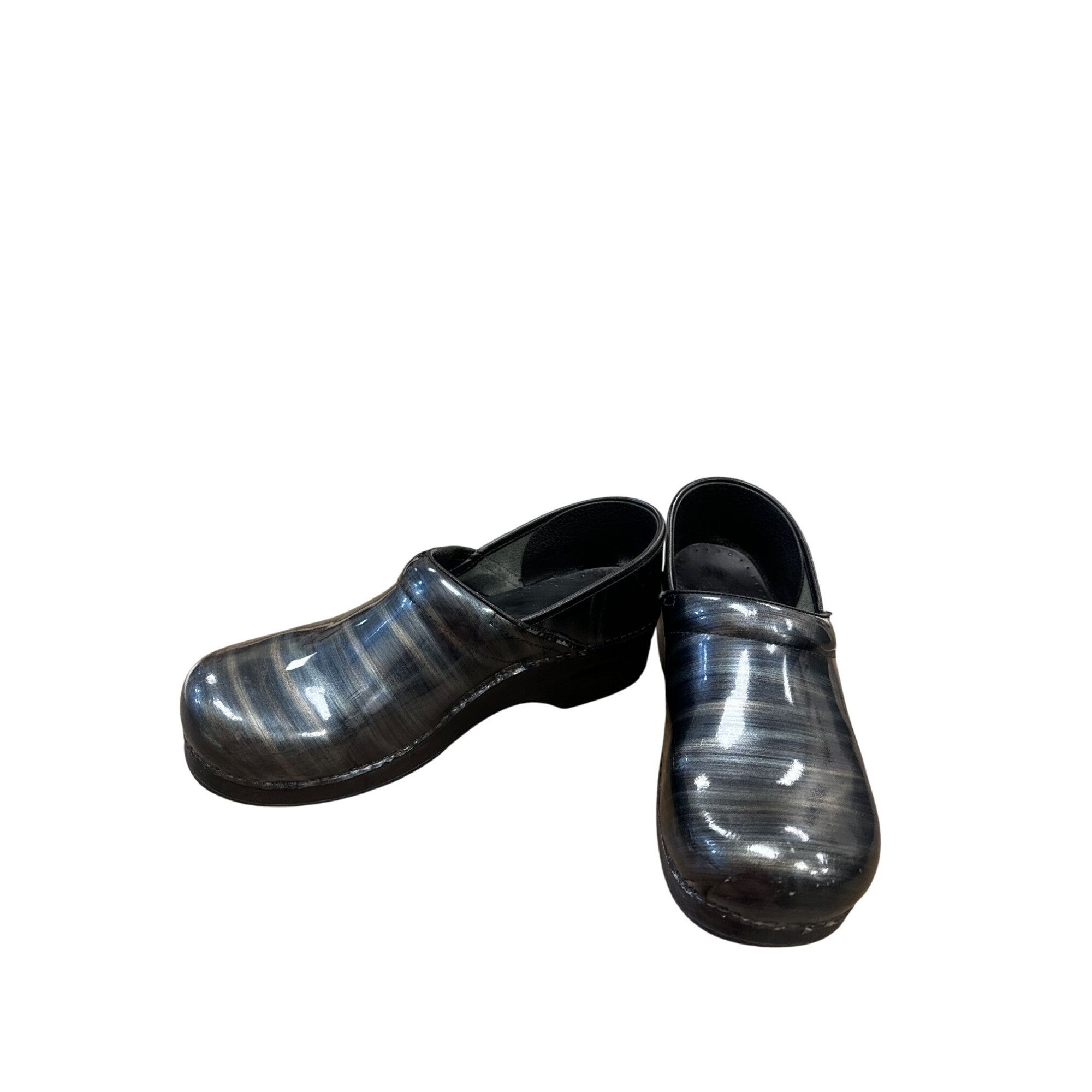 Dansko Dansko Womens Blue Gray Clogs Size 10 Comfort Slip-Ons SKU 6 Size US 10 / IT 40 - 2 Thumbnail