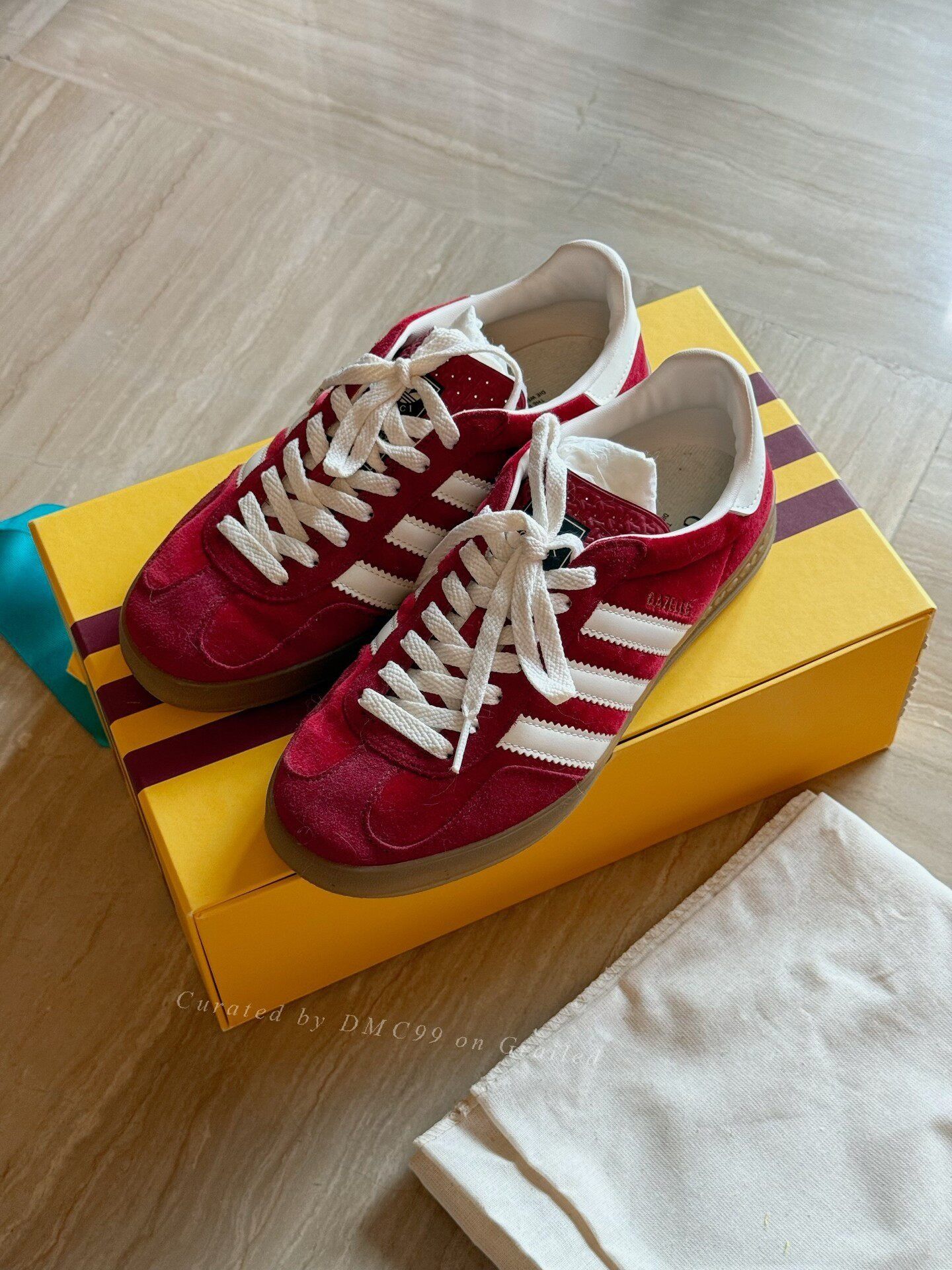 Gucci Gucci x Adidas Originals Gazelle Sneakers Size US 7 / IT 37 - 1 Thumbnail