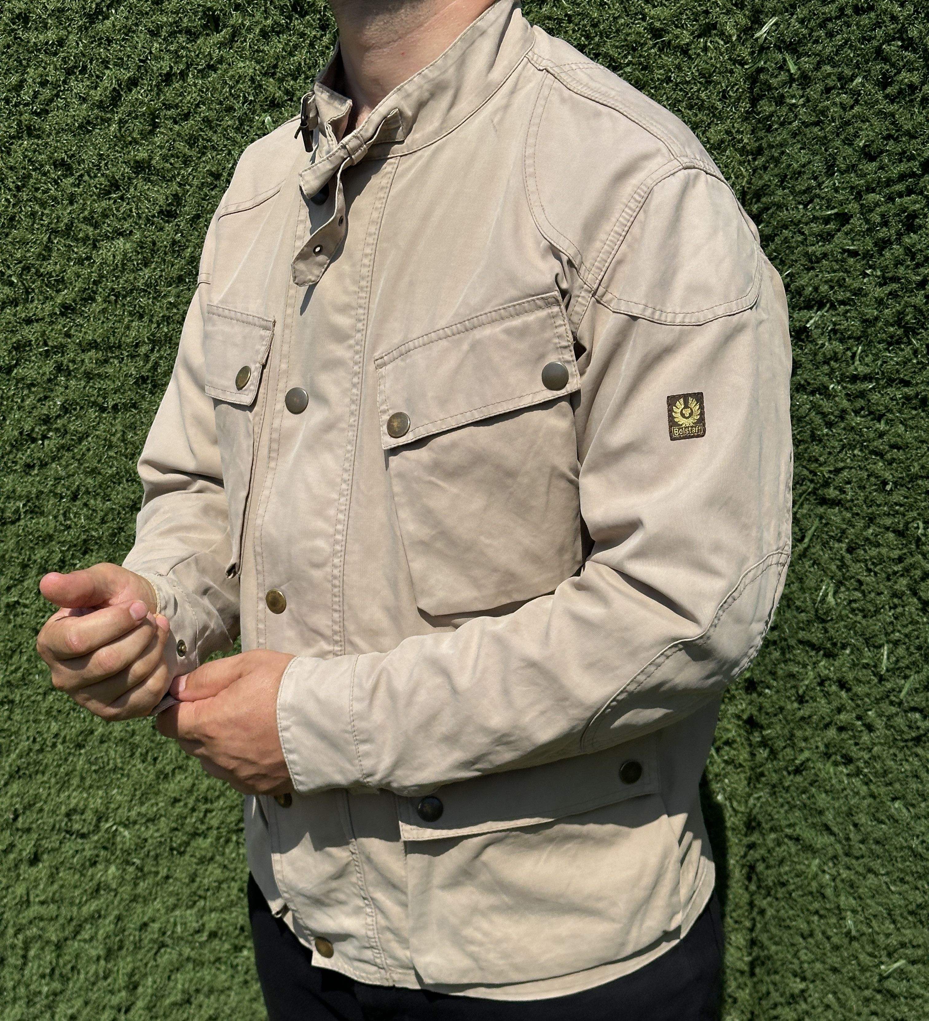 Belstaff Belstaff Wax Rider Motorcycle Motorcycle Bike Beige Size M Size US M / EU 48-50 / 2 - 11 Thumbnail
