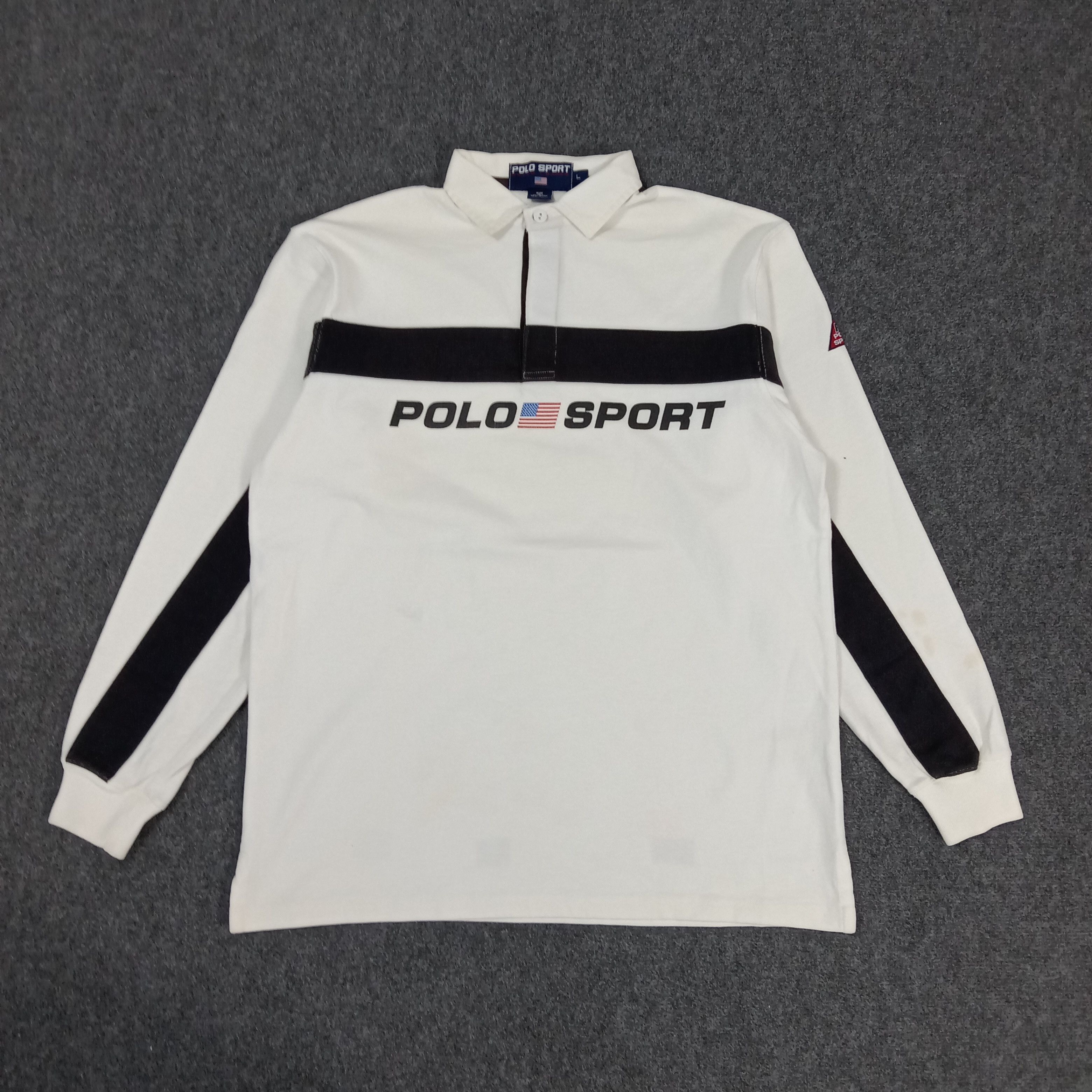 Polo Ralph Lauren × Vintage Polo Sports by Ralph Lauren Rugby Jersey Polos Size US XL / EU 56 / 4 - 1 Thumbnail