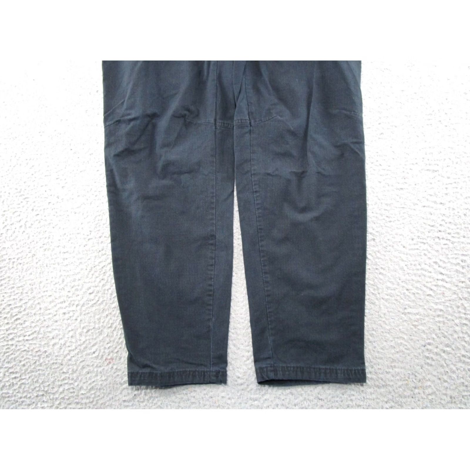 Vintage Columbia Women's Pants Belted Elastic Waist Ripstop Outdoor Tapered Size 14 Black Size 36" / US 14 / IT 50 - 2 Thumbnail