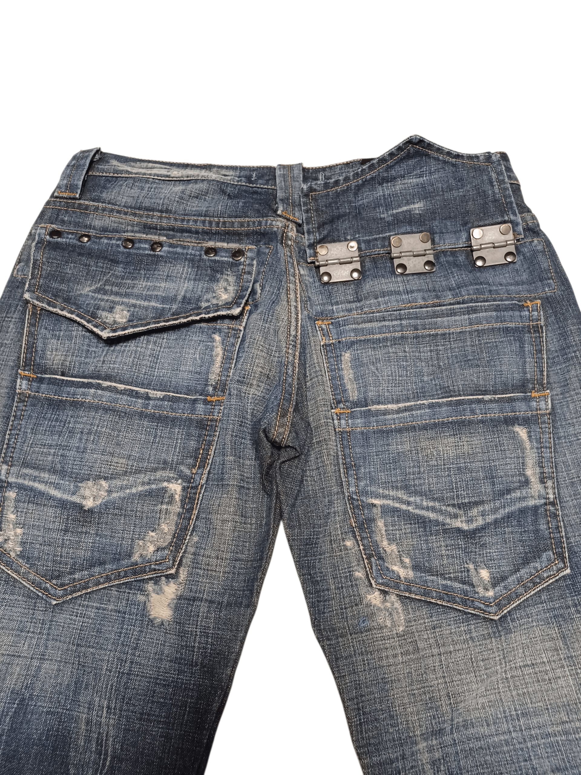 Absolut Joy ABSOLUT JOY FIRE AVANT GARDE JAPANESE DESIGNER JEANS OPIUM Size US 32 / EU 48 - 5 Thumbnail