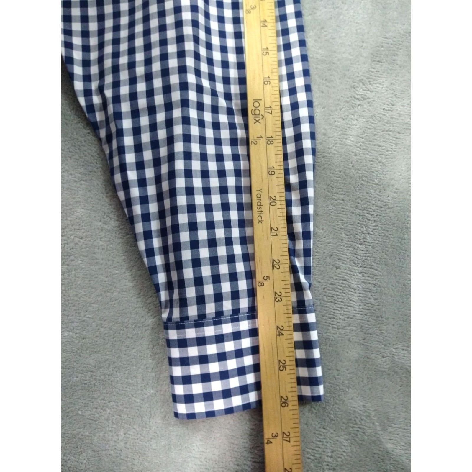Charles Tyrwhitt Charles Tyrwhitt Shirt Blue Plaid Non Iron Classic Fit Long Sleeve Mens 2XL Size US XXL / EU 58 / 5 - 6 Thumbnail