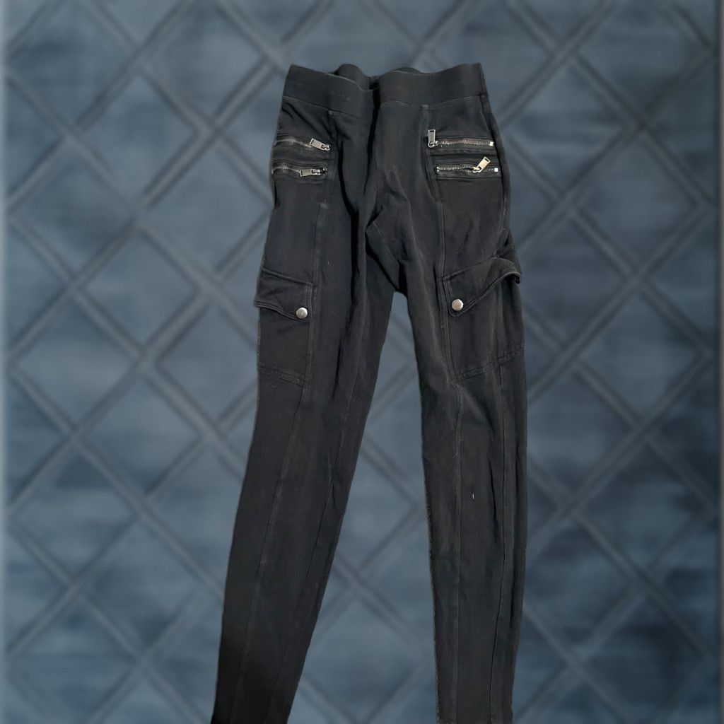 Express Express Leggings Black XS Women's Pull On Zipper Pocket Cargo Pockets Size 26" / US 2 / IT 38 - 1 Thumbnail