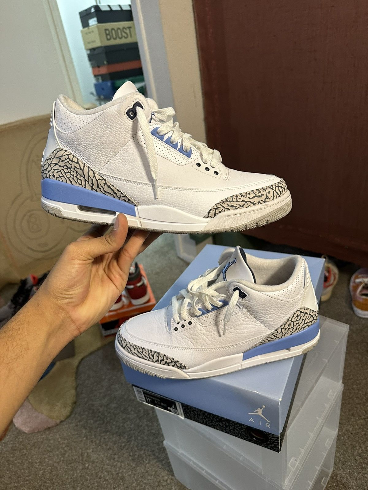 Jordan Brand Retro 3 UNC Size US 11.5 / EU 44-45 - 2 Thumbnail