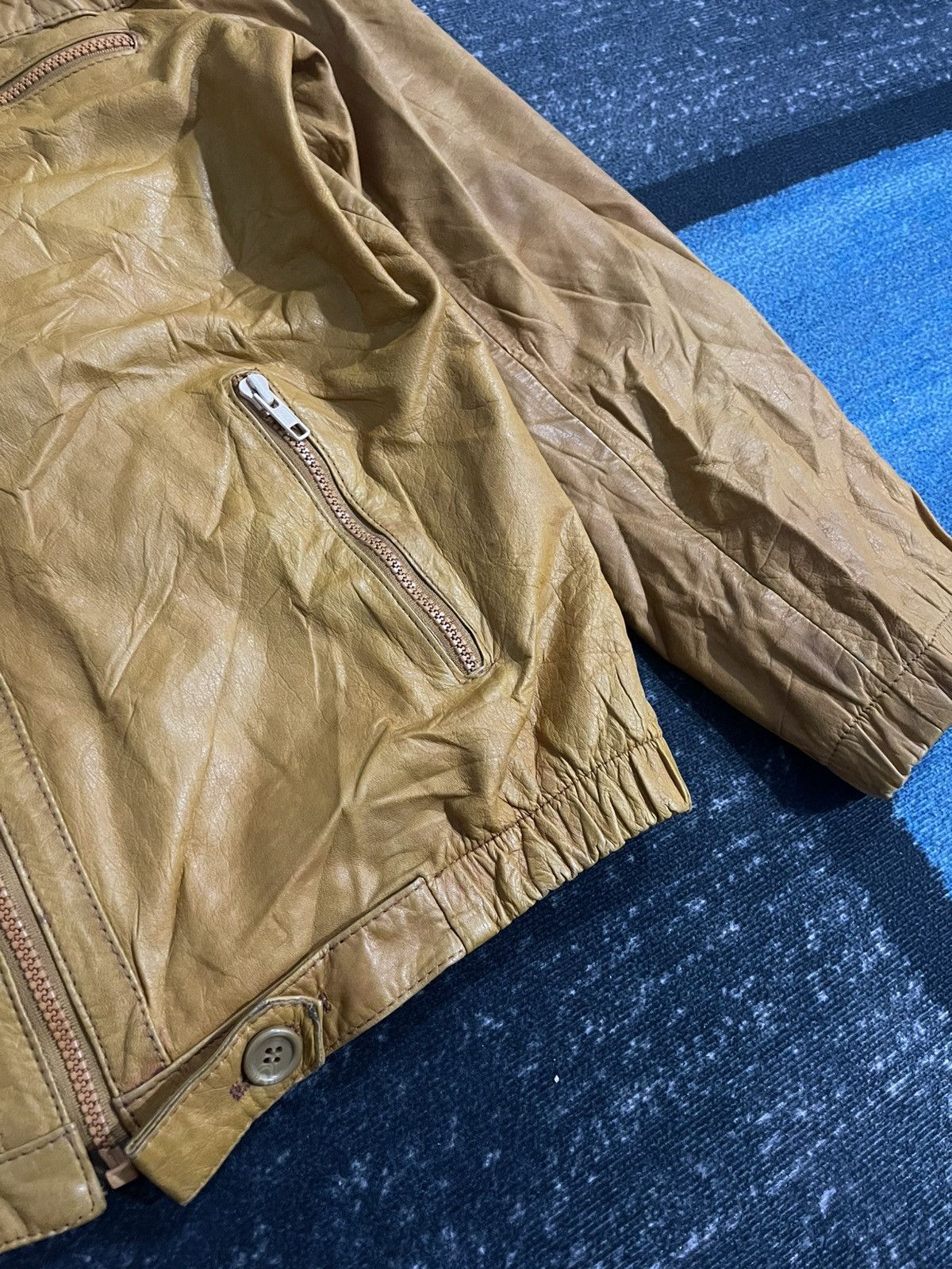 Vintage Vintage Unbrand Cow Leather Jacket Size US L / EU 52-54 / 3 - 9 Thumbnail