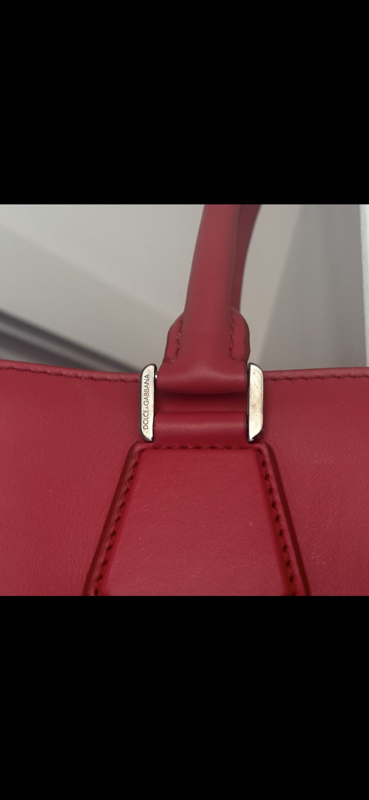 Dolce & Gabbana Dolce & Gabbana Logo Embossed Leather Tote Size ONE SIZE - 5 Thumbnail