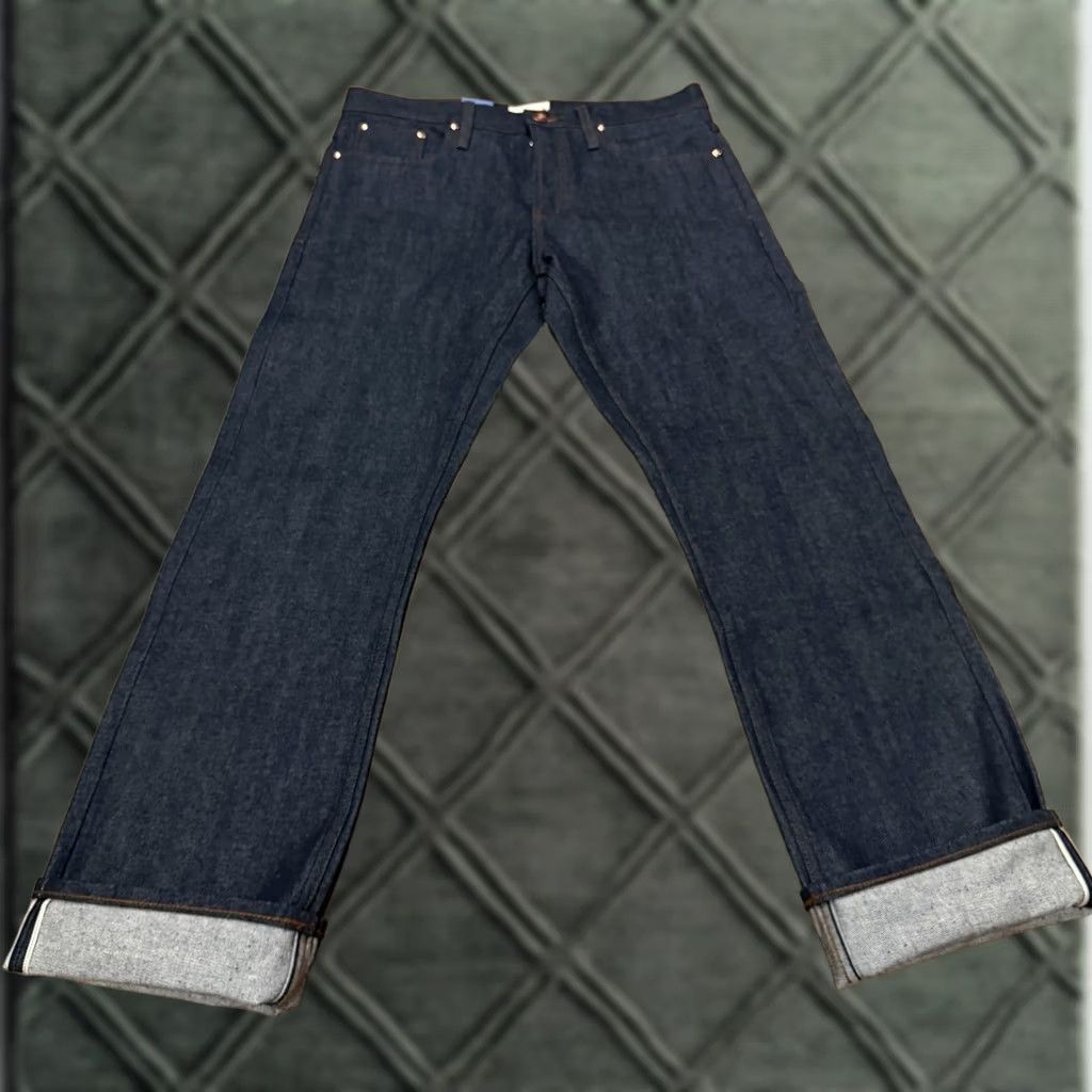 The Unbranded Brand NWT The Unbranded Brand UB401 Tight Fit Mens Jeans 14.5 oz Indigo Selvedge 33x34 Indigo Blue Slim Jeans Mens 33 Inseam 34 Size US 33 - 1 Thumbnail
