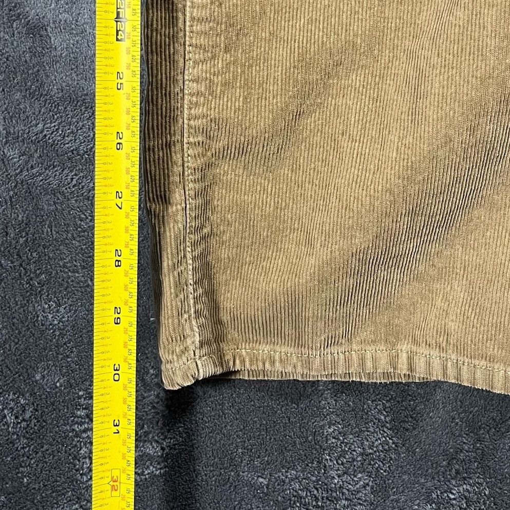 Weatherproof Y2K Men's Brown Tan Corduroy Straight Leg Pants 100% Cotton Size US 34 / EU 50 - 7 Thumbnail