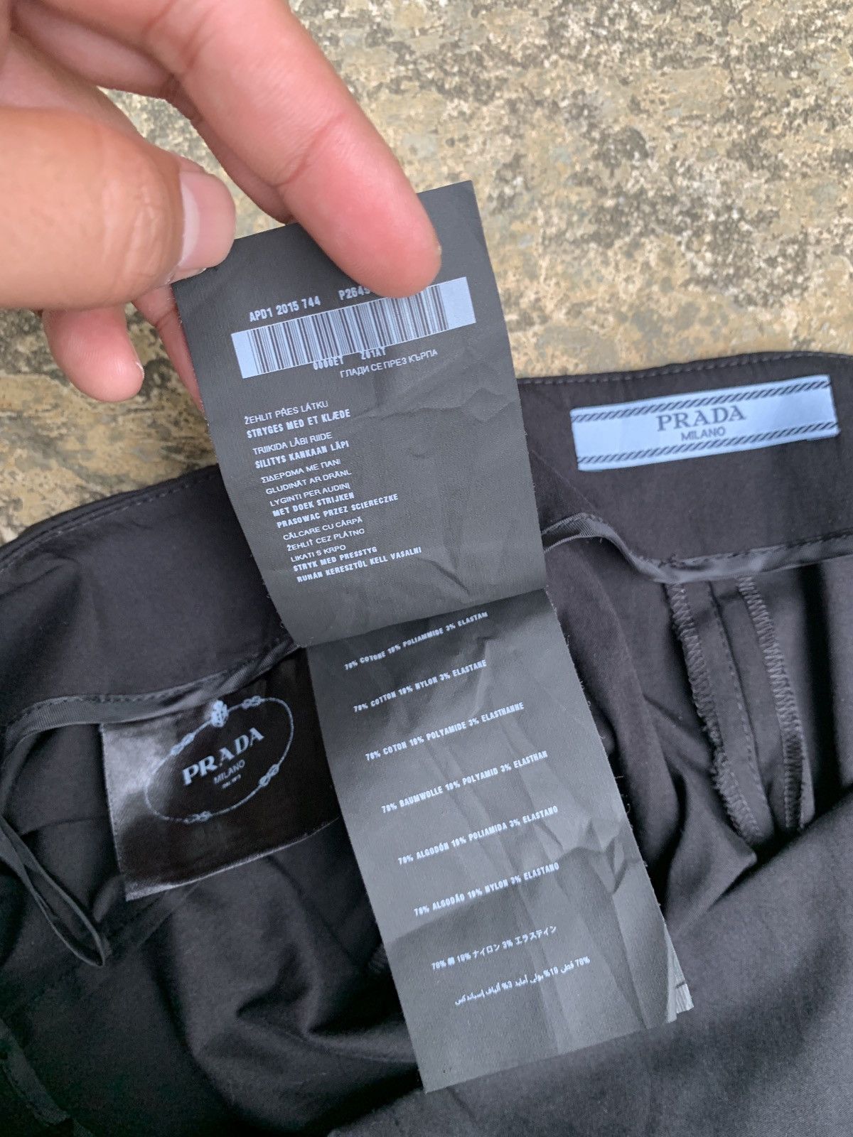 Designer × Prada Prada Milano Straight Leg Side Zip Suit Trouser Pants Size 28" / US 6 / IT 42 - 9 Thumbnail