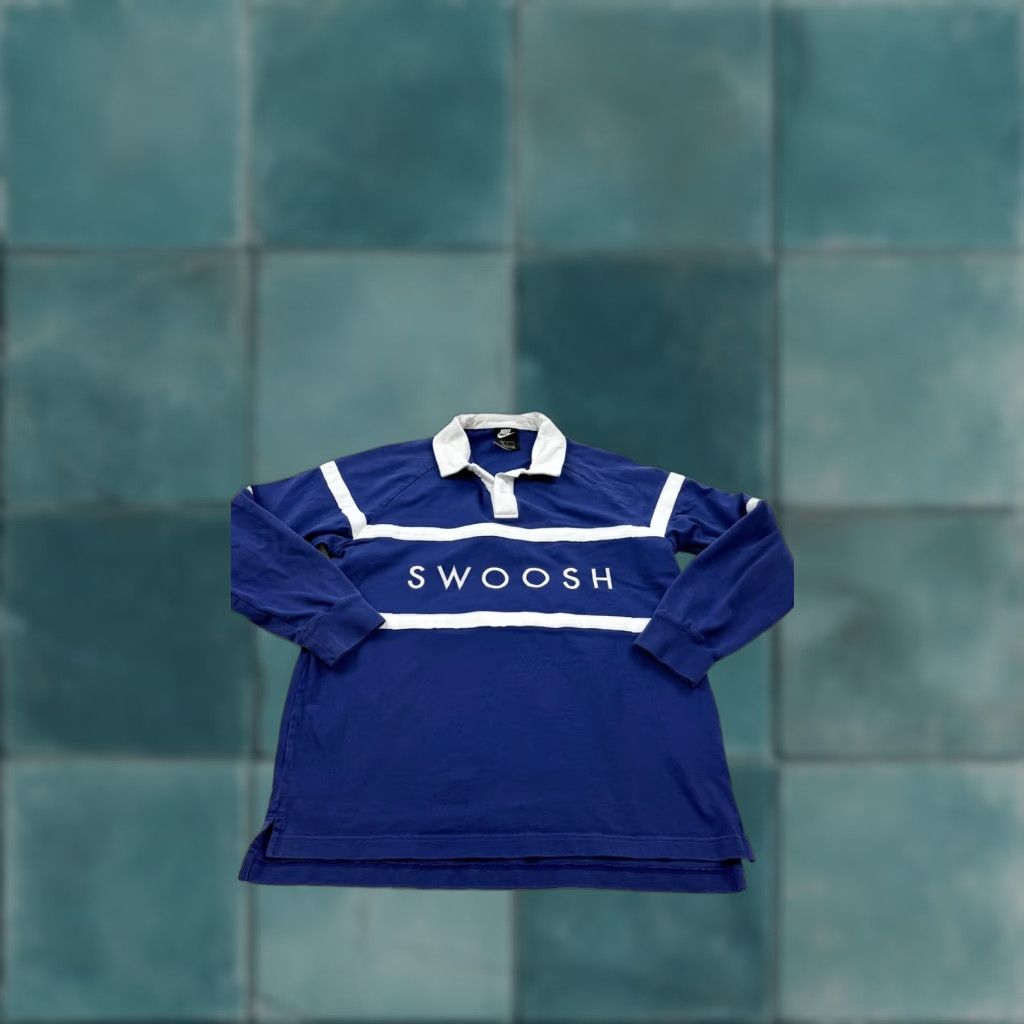 【m a a a1208】 Nike Stripe Rugby Supreme Nike Stripe Rugby 黒 M