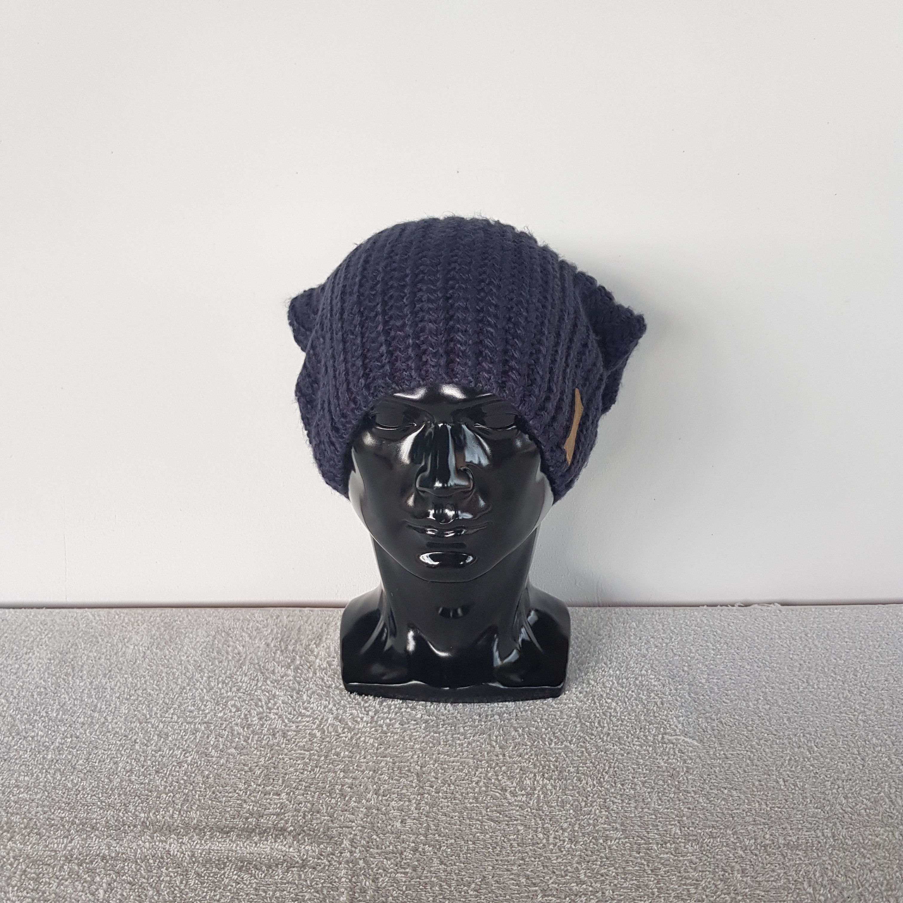 Adidas Vintage Adidas Beanie Cable Knit Aran Isle Crochet Snow Caps Size ONE SIZE - 2 Thumbnail