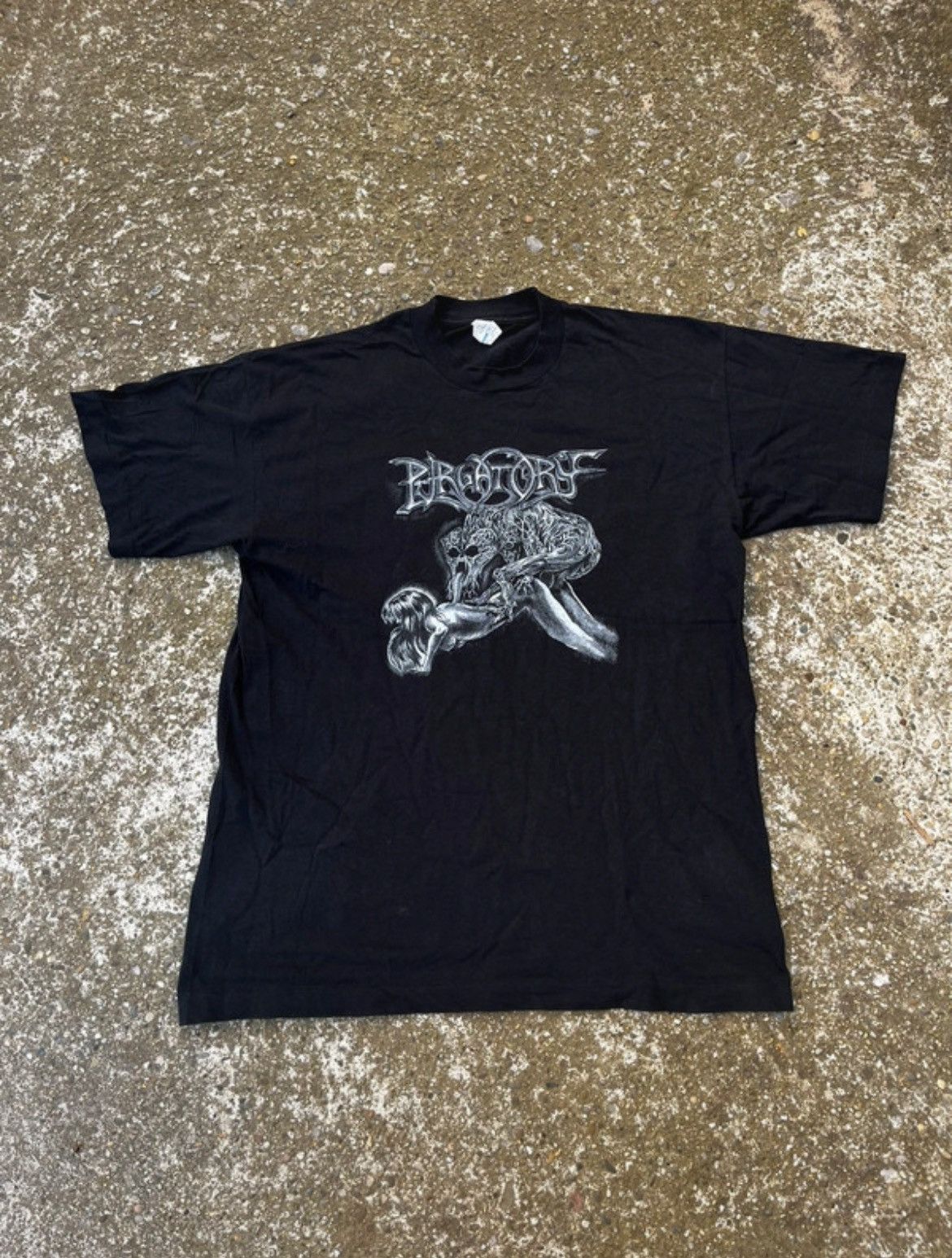 Band Tees × Vintage Vintage Purgatory 90s Death Metal Tee Screen Stars Tag Rare Size US L / EU 52-54 / 3 - 1 Thumbnail