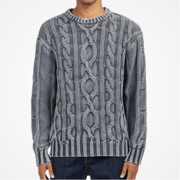 Patta o1mle0426 Patta Cable Knitted Cold Dye Jumper Sweater Size US L / EU 52-54 / 3 - 3 Thumbnail
