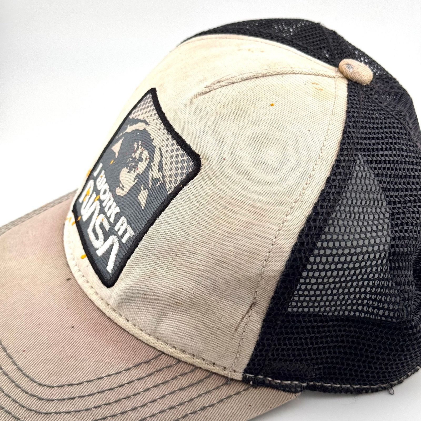 NASA Buzz Aldrin NASA Distressed Trashed Trucker Hat OSFM Cap Size ONE SIZE - 3 Thumbnail