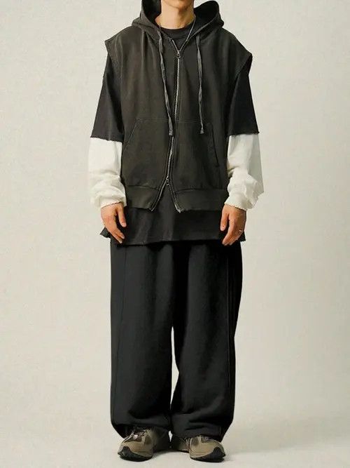 Japanese Brand Baggy drip drill CentralCee sweatpants Size US 32 / EU 48 - 2 Thumbnail