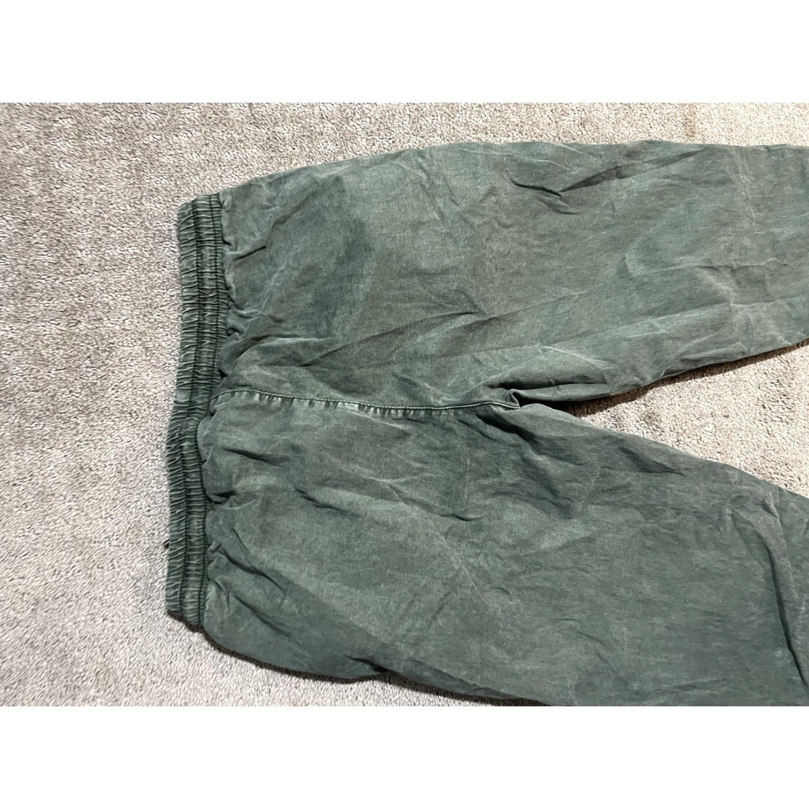 Zara ZARA Women’s Jogger Pants Size Small Elastic Waist Green Chino Size 28" / US 6 / IT 42 - 4 Thumbnail