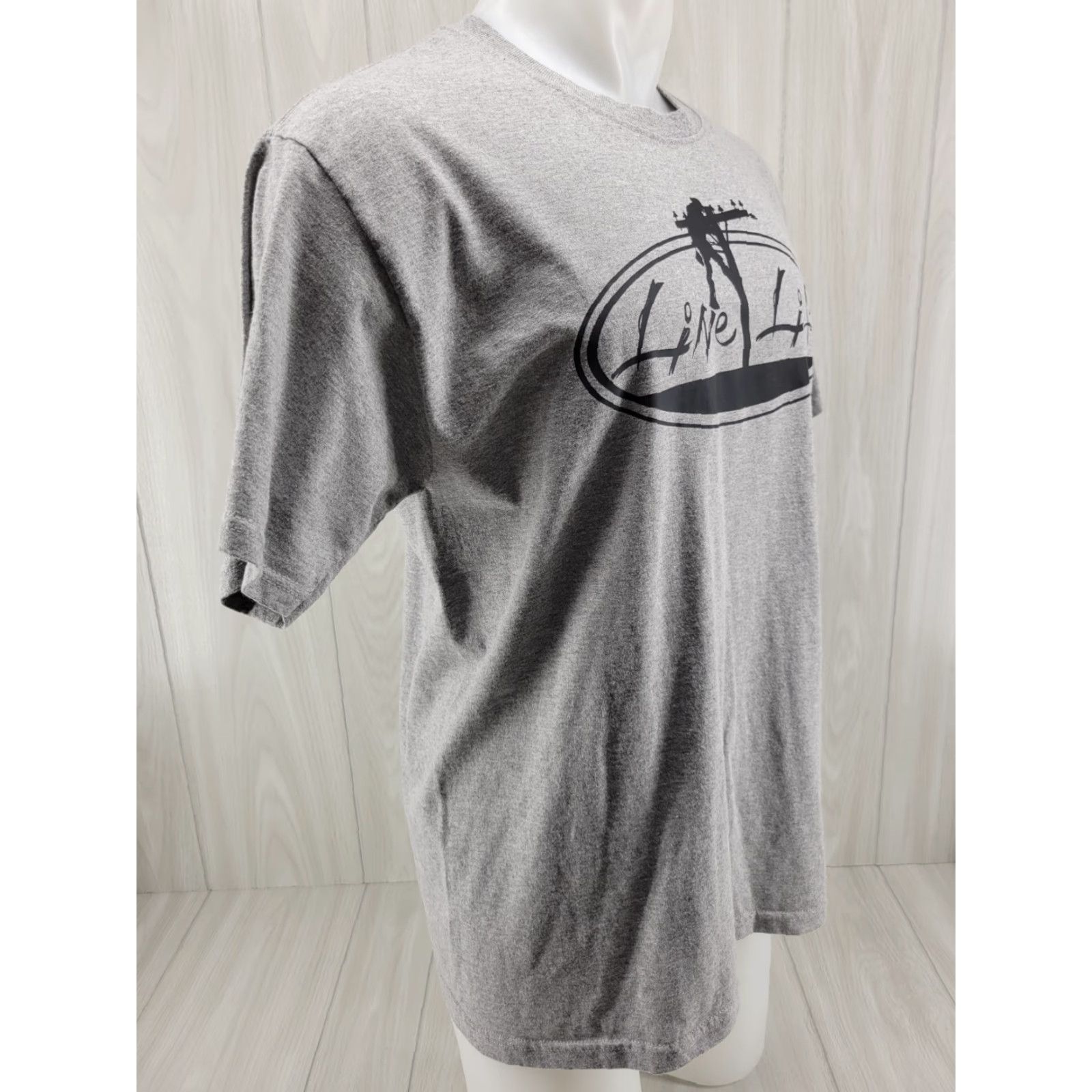 Jerzees JERZEES Line Life T Shirt Men’s Large Short Sleeve Gray Crew Neck Cotton Vintage No Size US L / EU 52-54 / 3 - 5 Thumbnail
