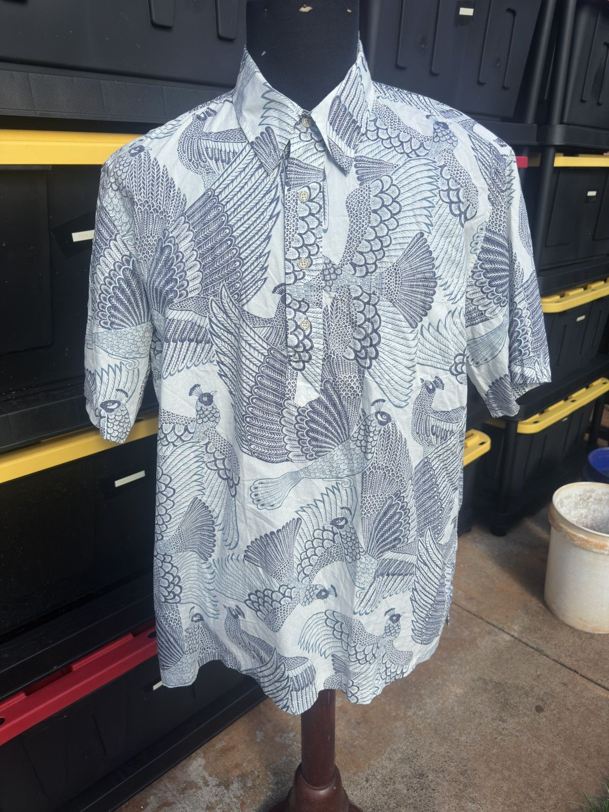 Reyn Spooner PreOwned Reyn Spooner Classic Hawaiian Print White Men's L Size US L / EU 52-54 / 3 - 1 Thumbnail
