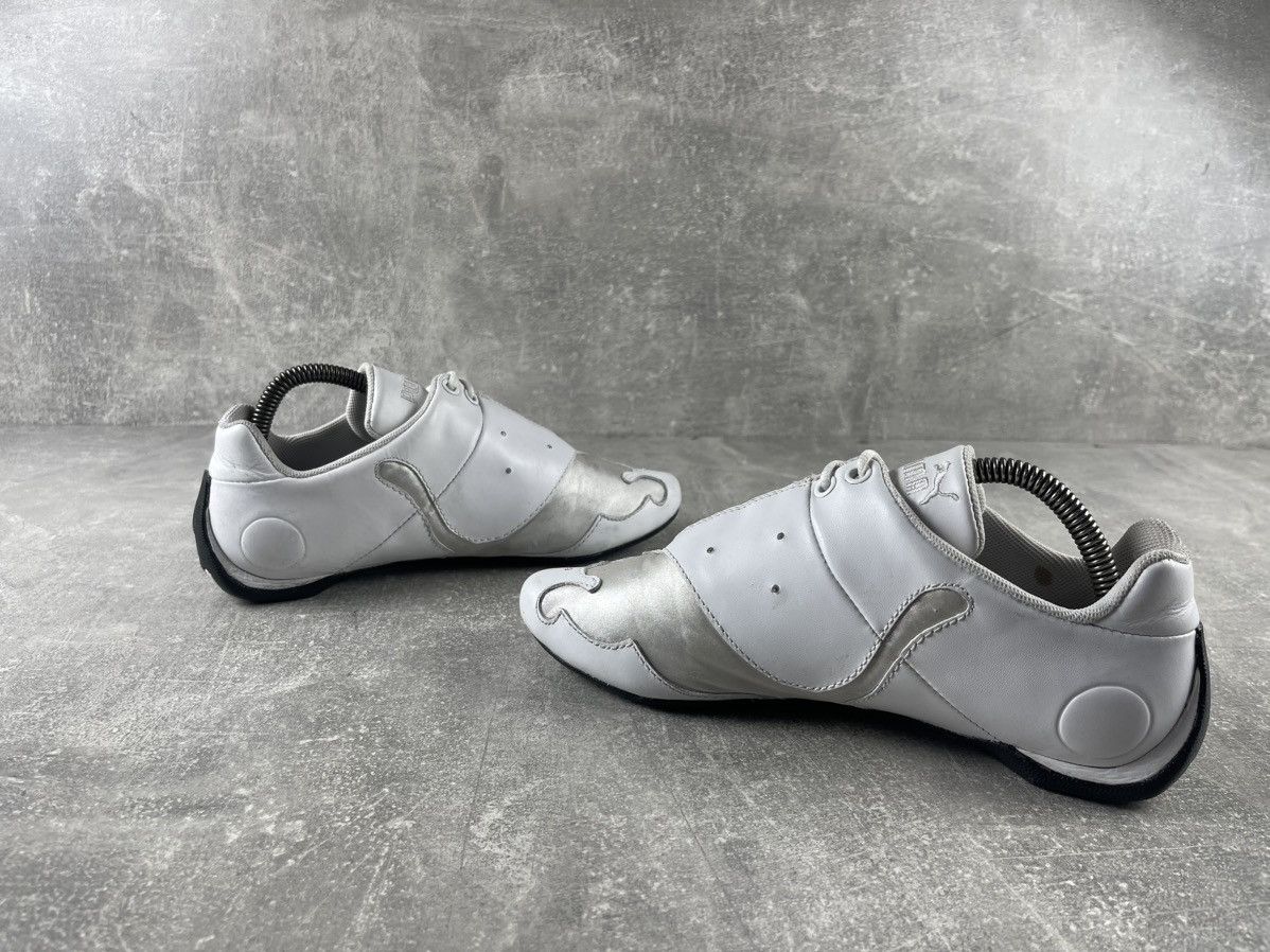 Puma Puma Vintage Y2K Leather Motorsport Racing Shoes White EU 38 Size US 7.5 / IT 37.5 - 5 Thumbnail
