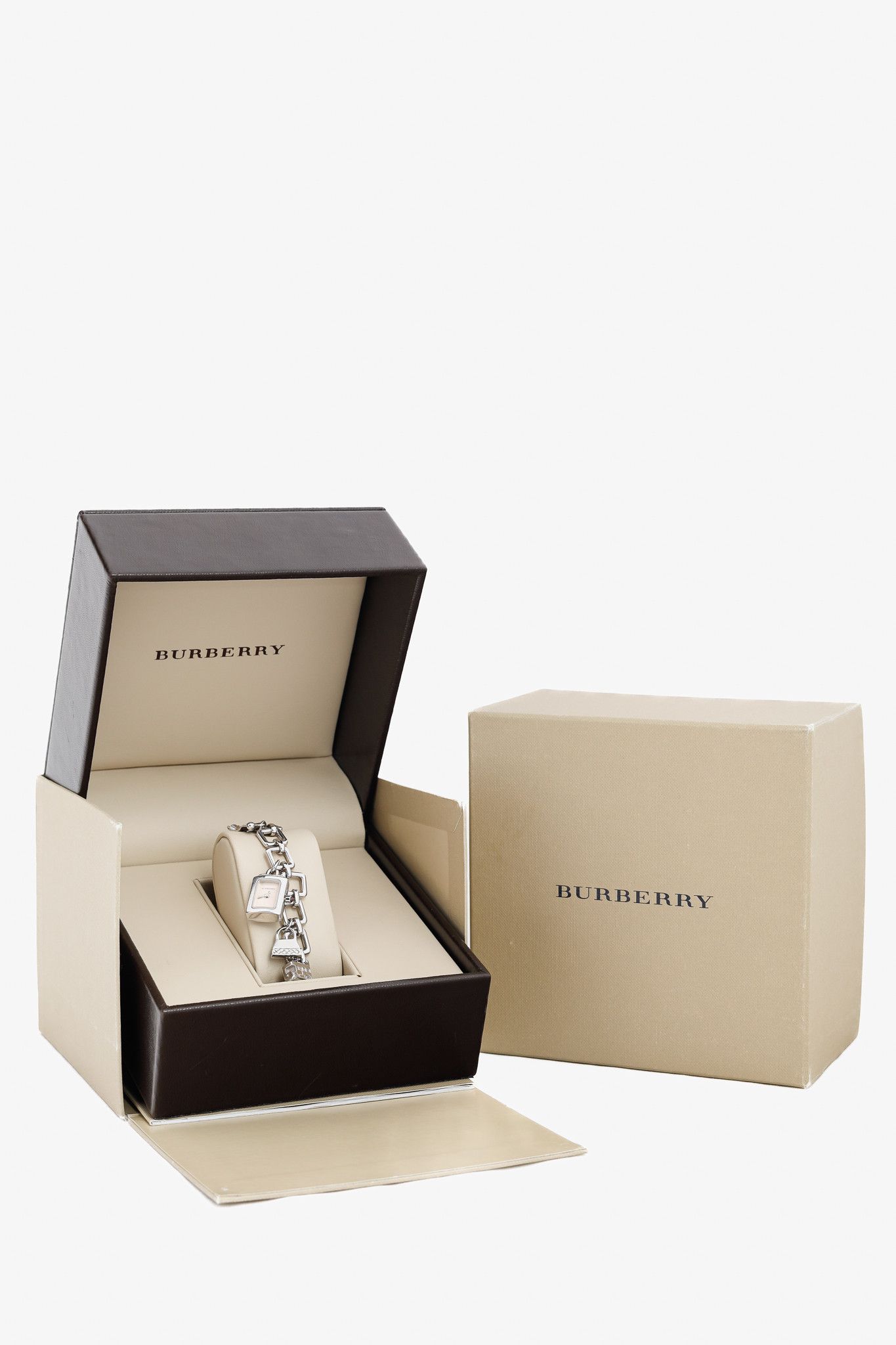 Burberry Burberry BU5200 Silver-Tone Charm Chainlink Bracelet Watch Size ONE SIZE - 6 Thumbnail