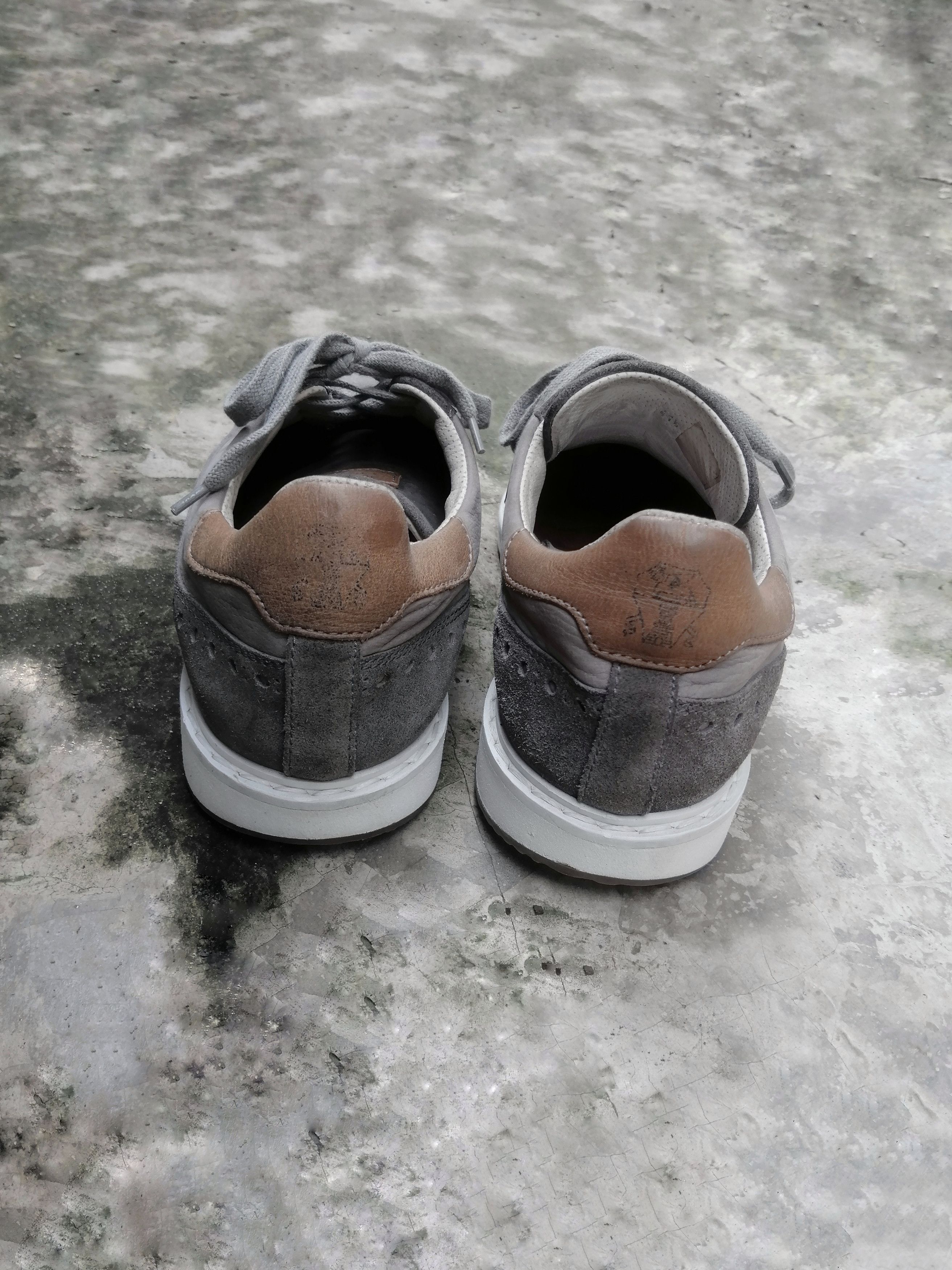 Brunello Cucinelli Brunello Cucinelli Light Gray Suede Low Trainers EU 41.5 Size US 8.5 / EU 41-42 - 10 Thumbnail