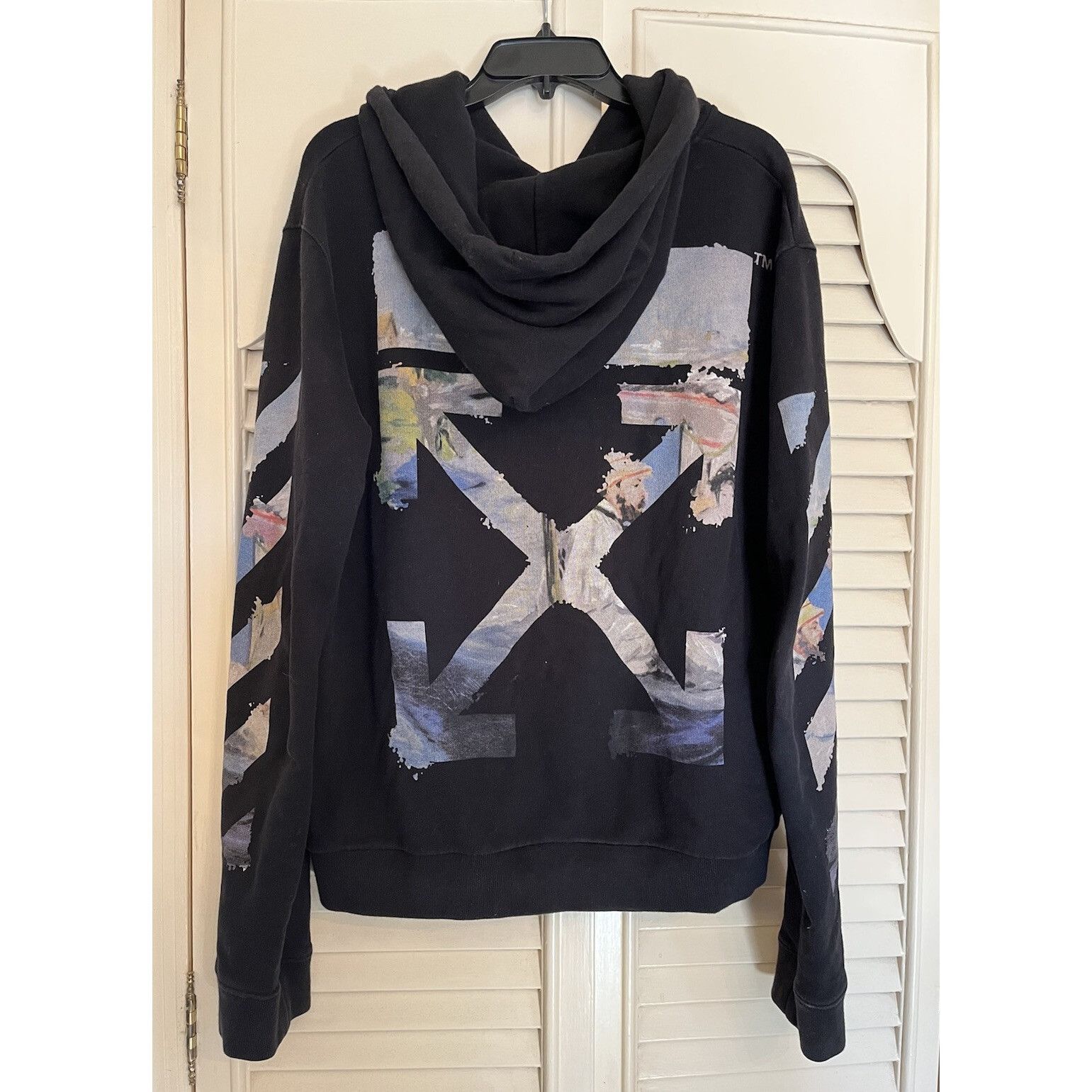 Off-White Off-White SS19 Impressionism Monet Arrow Sweatshirt Hoodie V Size US XL / EU 56 / 4 - 3 Thumbnail