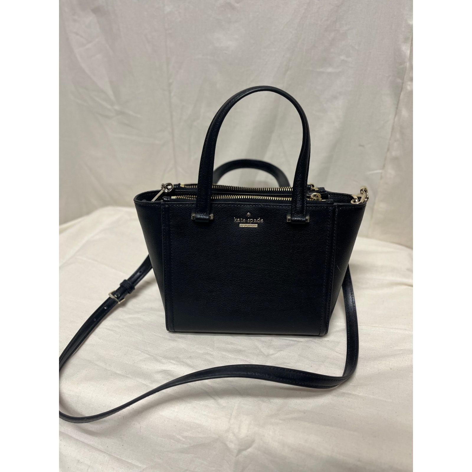 Kate Spade Kate Spade Black Leather Satchel Size ONE SIZE - 1 Thumbnail