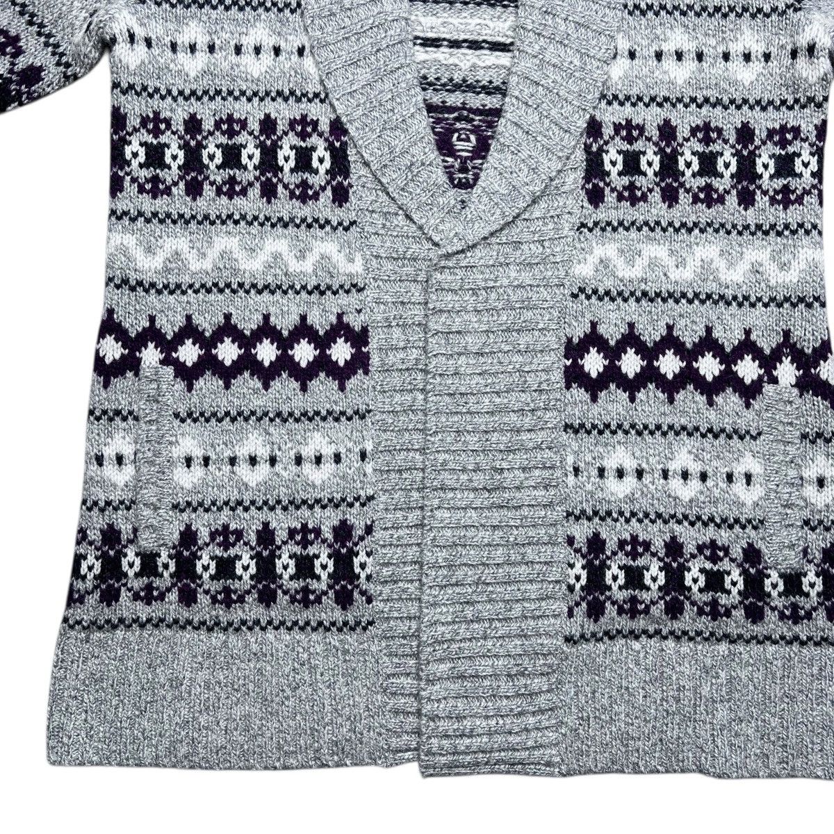 L.L. Bean NWT LL Bean 100% Lambs Wool Fair Isle Long Sweater Cardigan Size L / US 10 / IT 46 - 8 Thumbnail