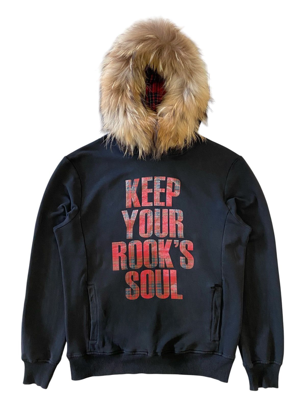 Japanese Brand Fur Z-Plus Sport Active Rock Punk Plaid Studed Hoodie Size US L / EU 52-54 / 3 - 1 Thumbnail
