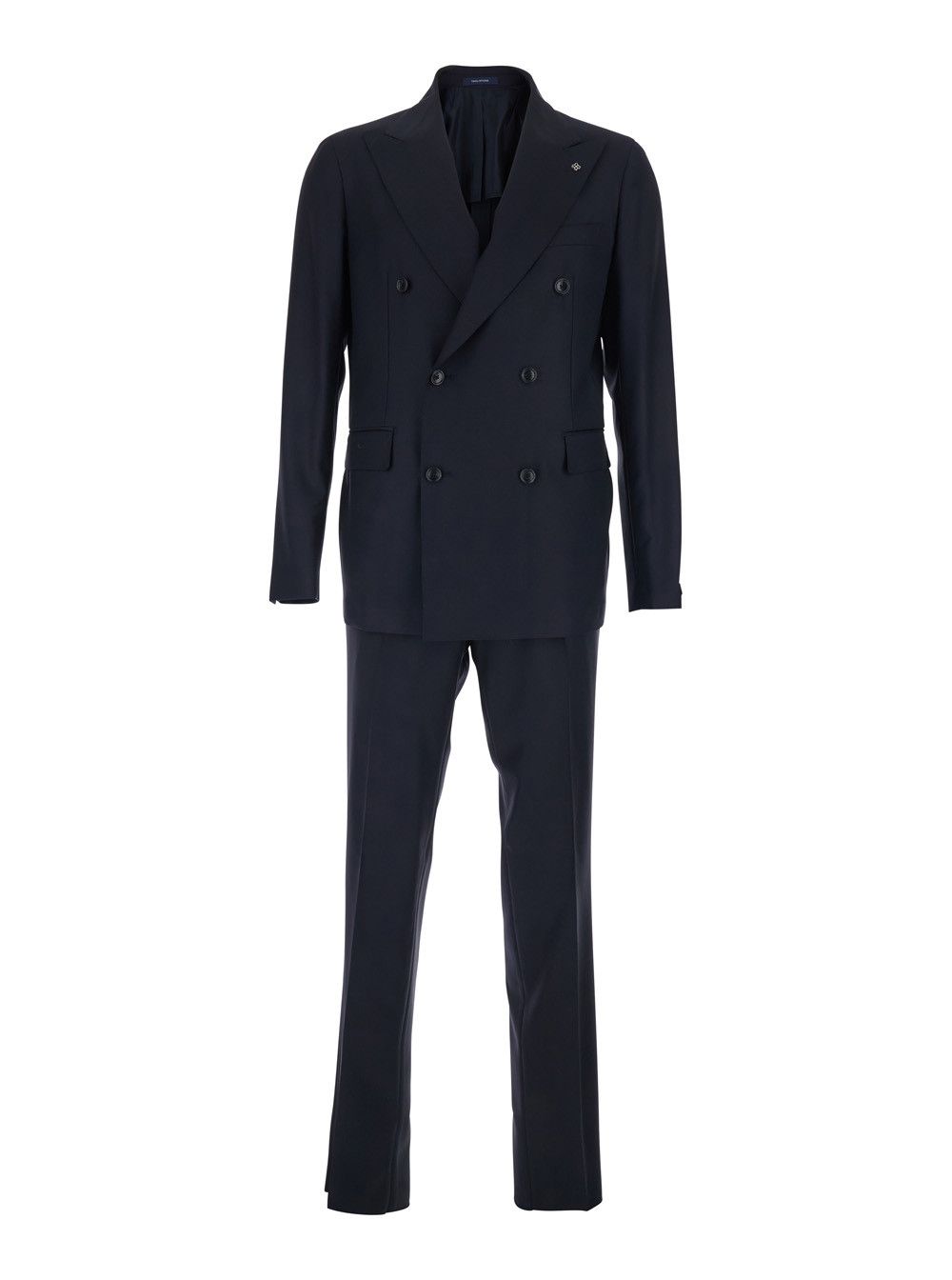 Tagliatore Blue 'Vesuvio' Double-breasted Suit with Peak revers in Wool for Men Size US XL / EU 56 / 4 - 1 Thumbnail