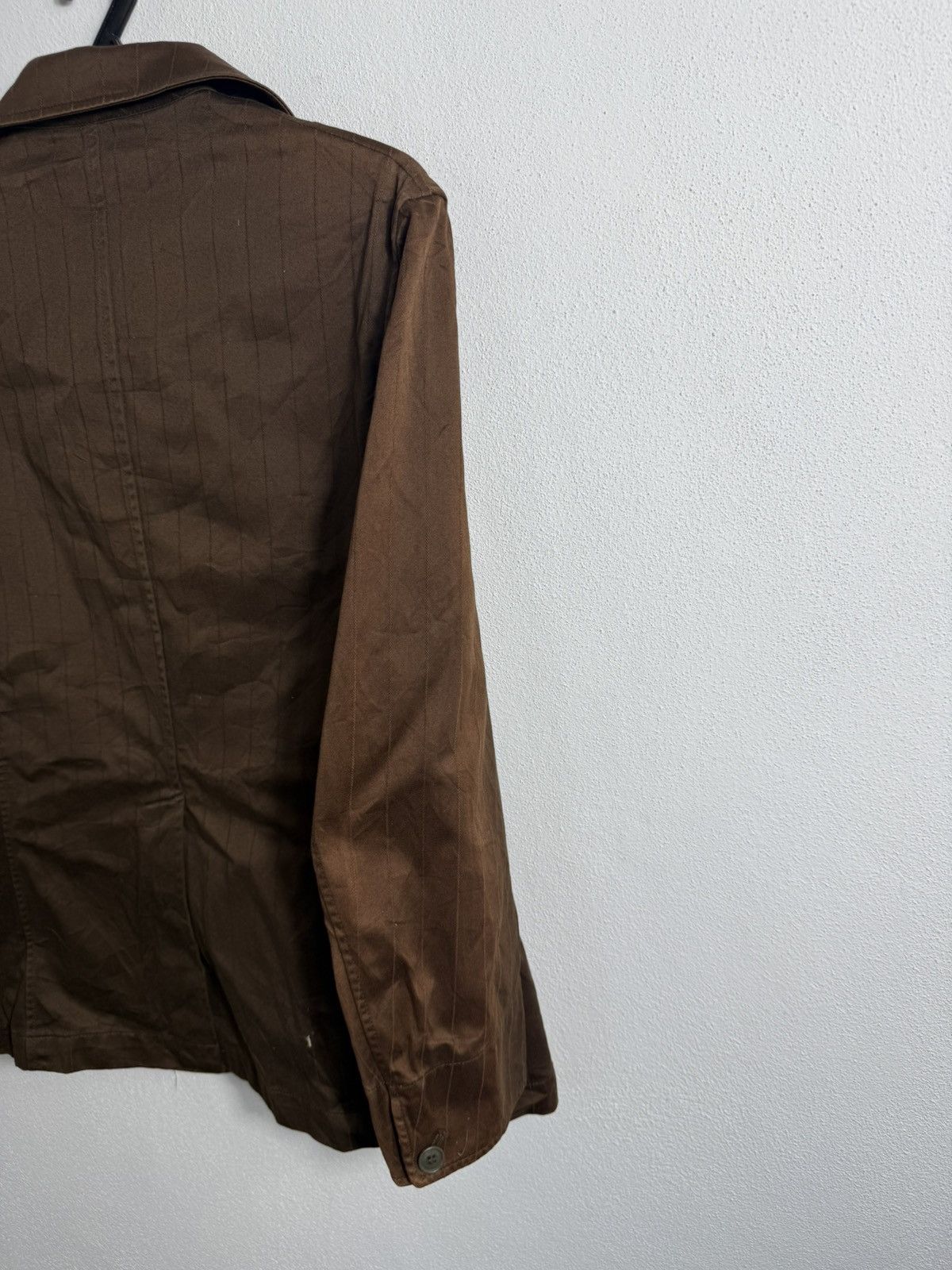 PPFM BROWN STRIPEJAPANESE CASUAL JACKET BY PPFM JAPANESE BRAND Size US S / EU 44-46 / 1 - 5 Thumbnail