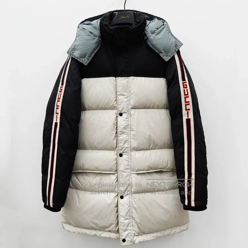Gucci Gucci Striped webbing colour block down jacket Size US M / EU 48-50 / 2 - 1 Thumbnail