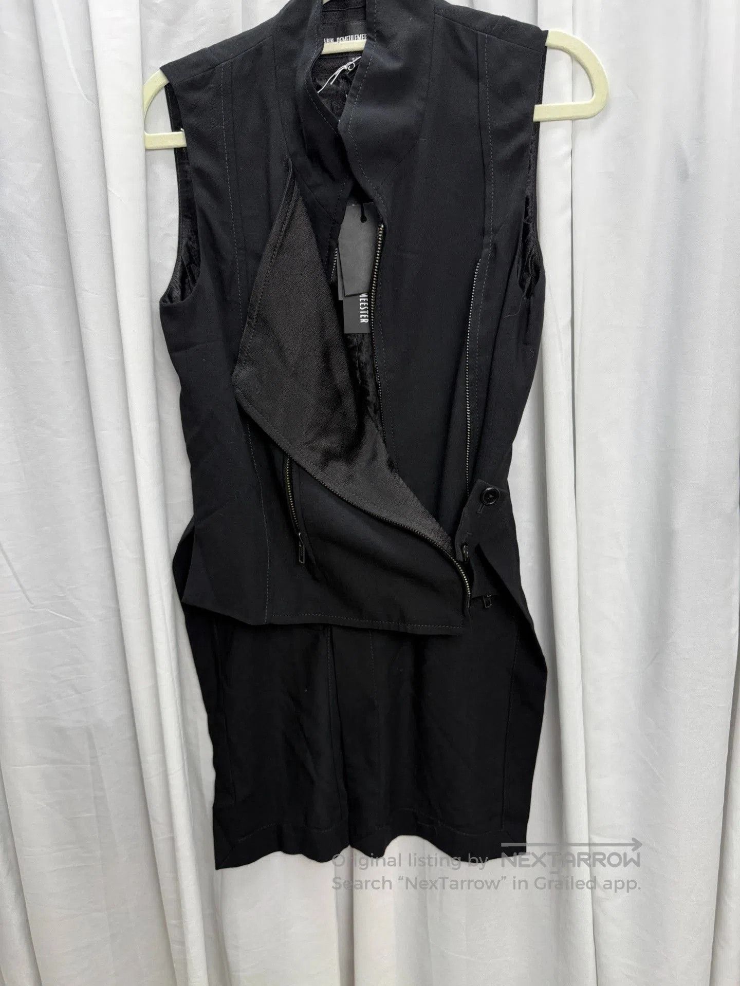Ann Demeulemeester Ann Demeulemeester Double Zip Silk Vest. Size XXS / US 00 / IT 34 - 9 Thumbnail